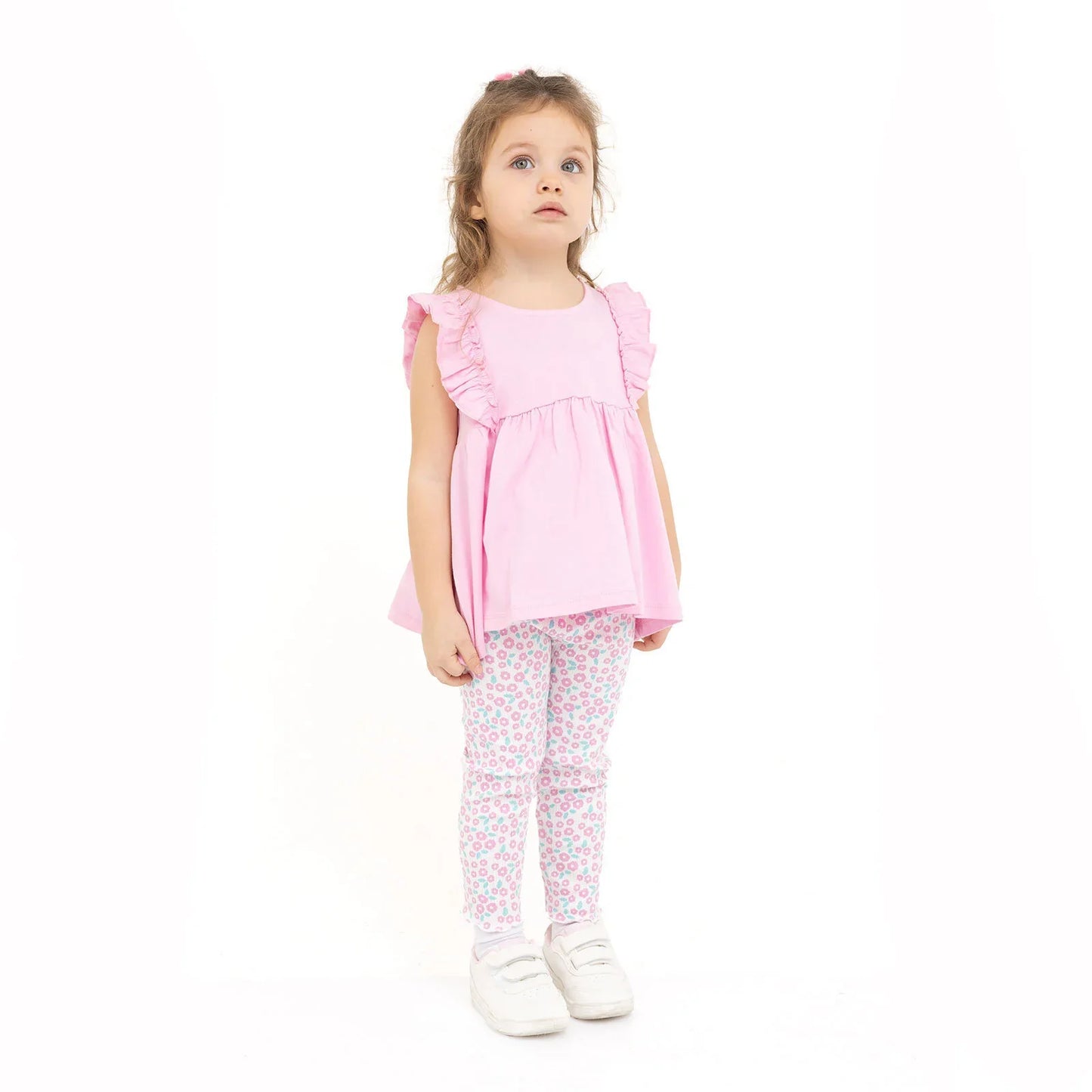 HelloBaby Baby Girl Tight & T-shirt - Mauve