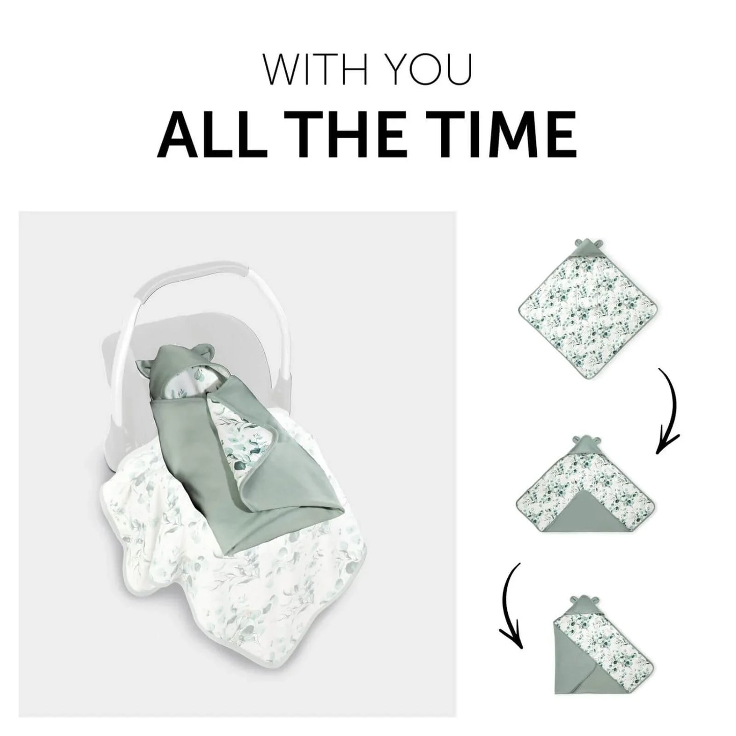 Hauck Snuggle N Dream Blanket - Leaves Mint