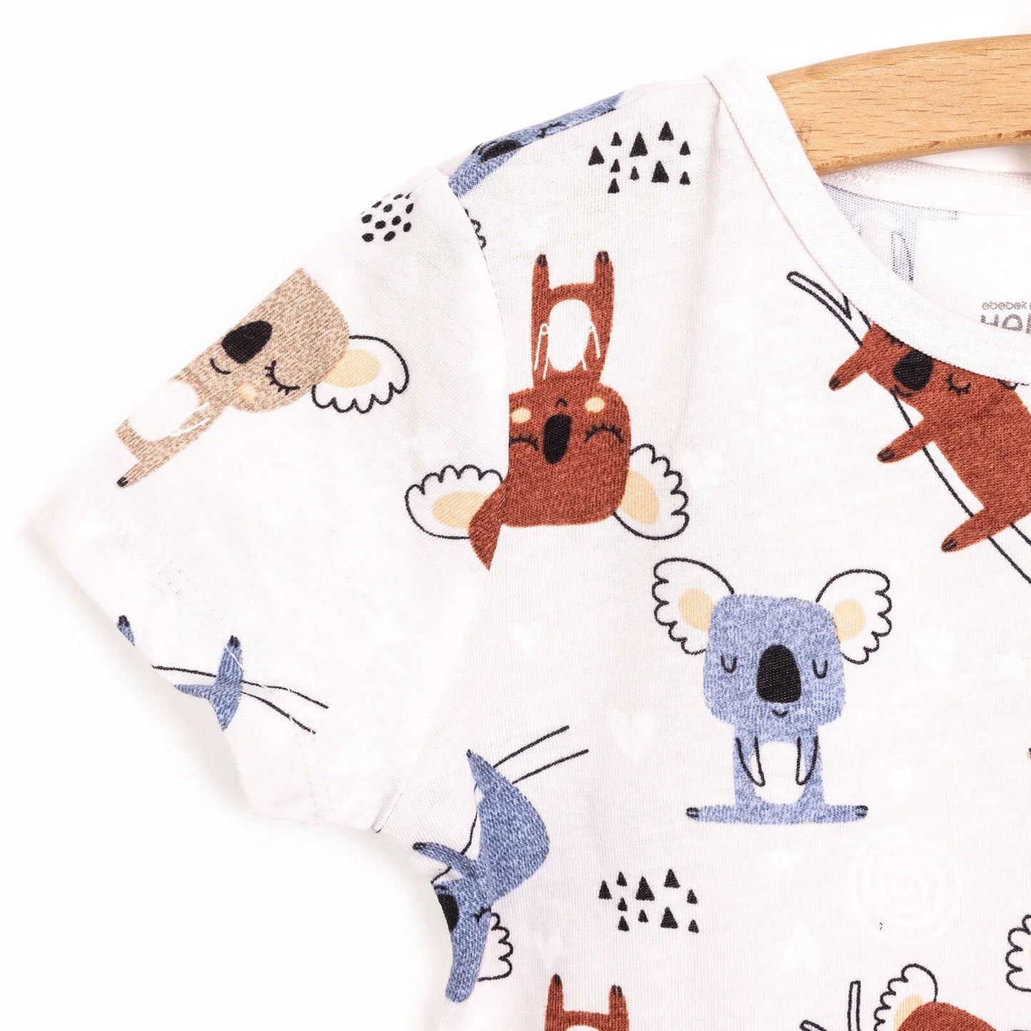 HelloBaby Baby Boy Short Sleeve Pyjamas Set - Beige