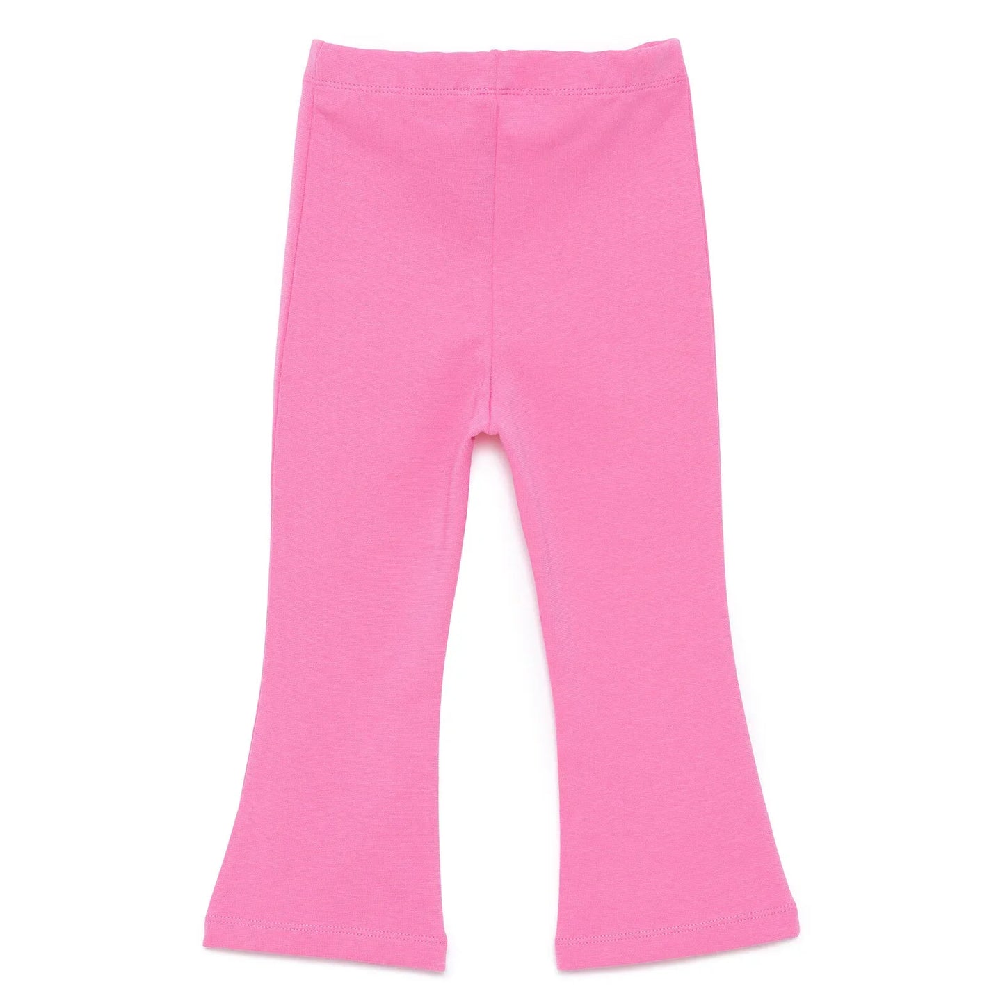 HelloBaby Basic Girl Flare Leggings - Dark Pink