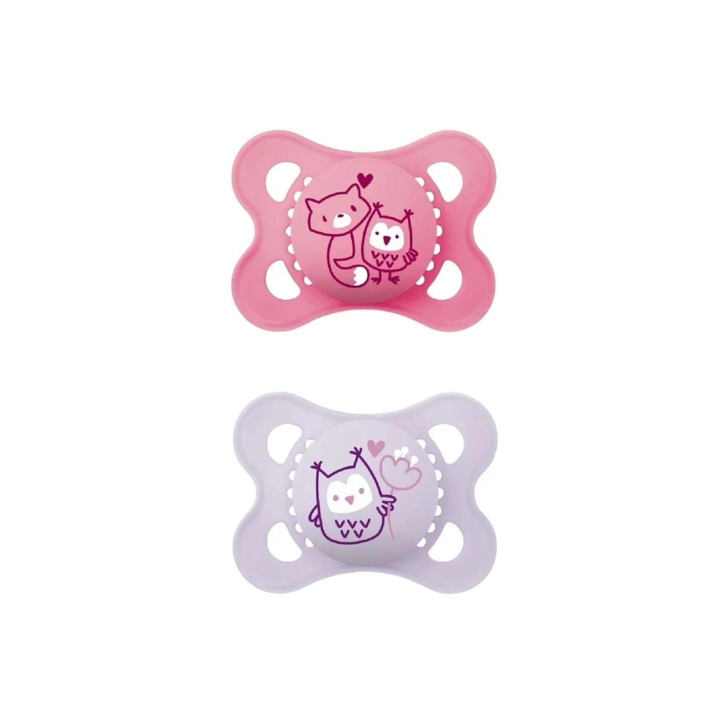 MAM Original Soother 0-6 months Pack of 2 - Pink
