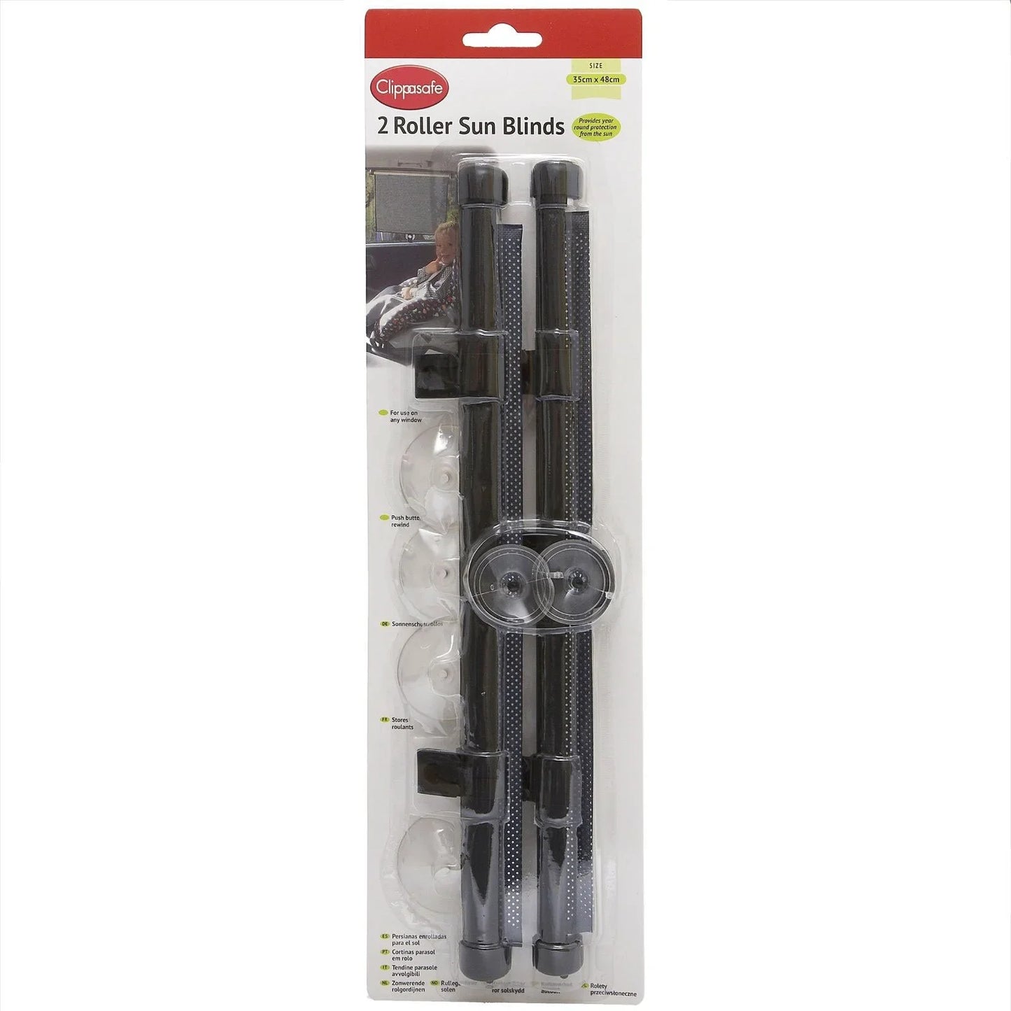 Clippasafe Twin Roller Blinds for the Car