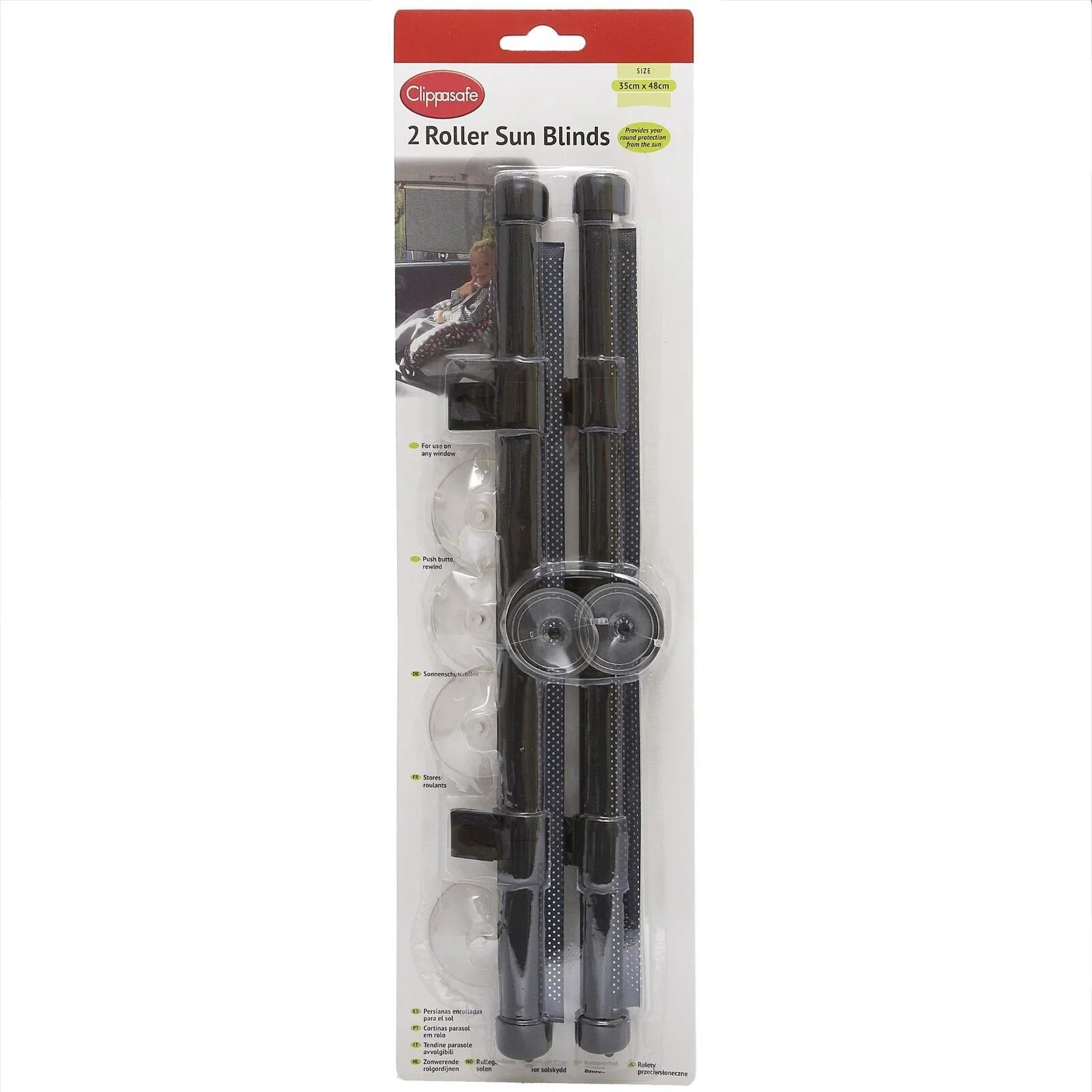 Clippasafe Twin Roller Blinds for the Car
