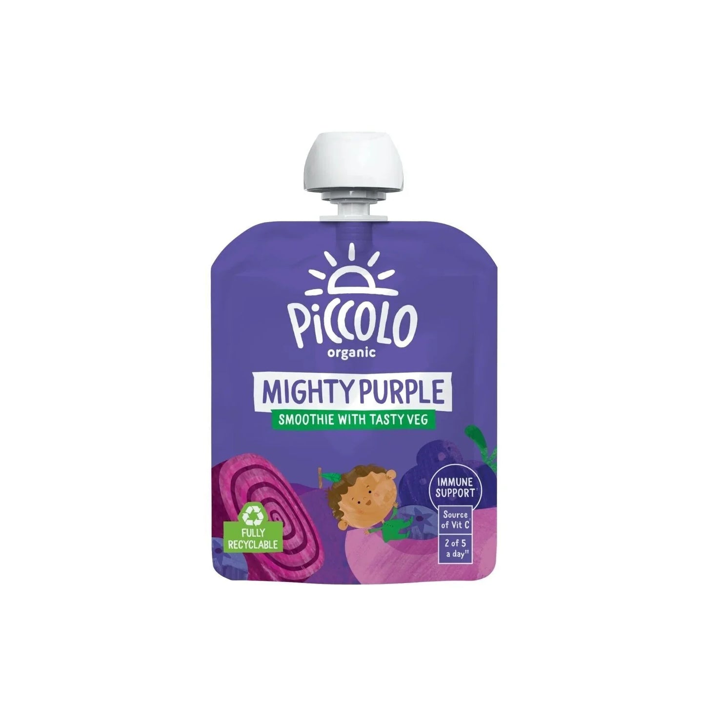 Piccolo Organic Mighty Purple Smoothies 6+ months 360g (4x90g)