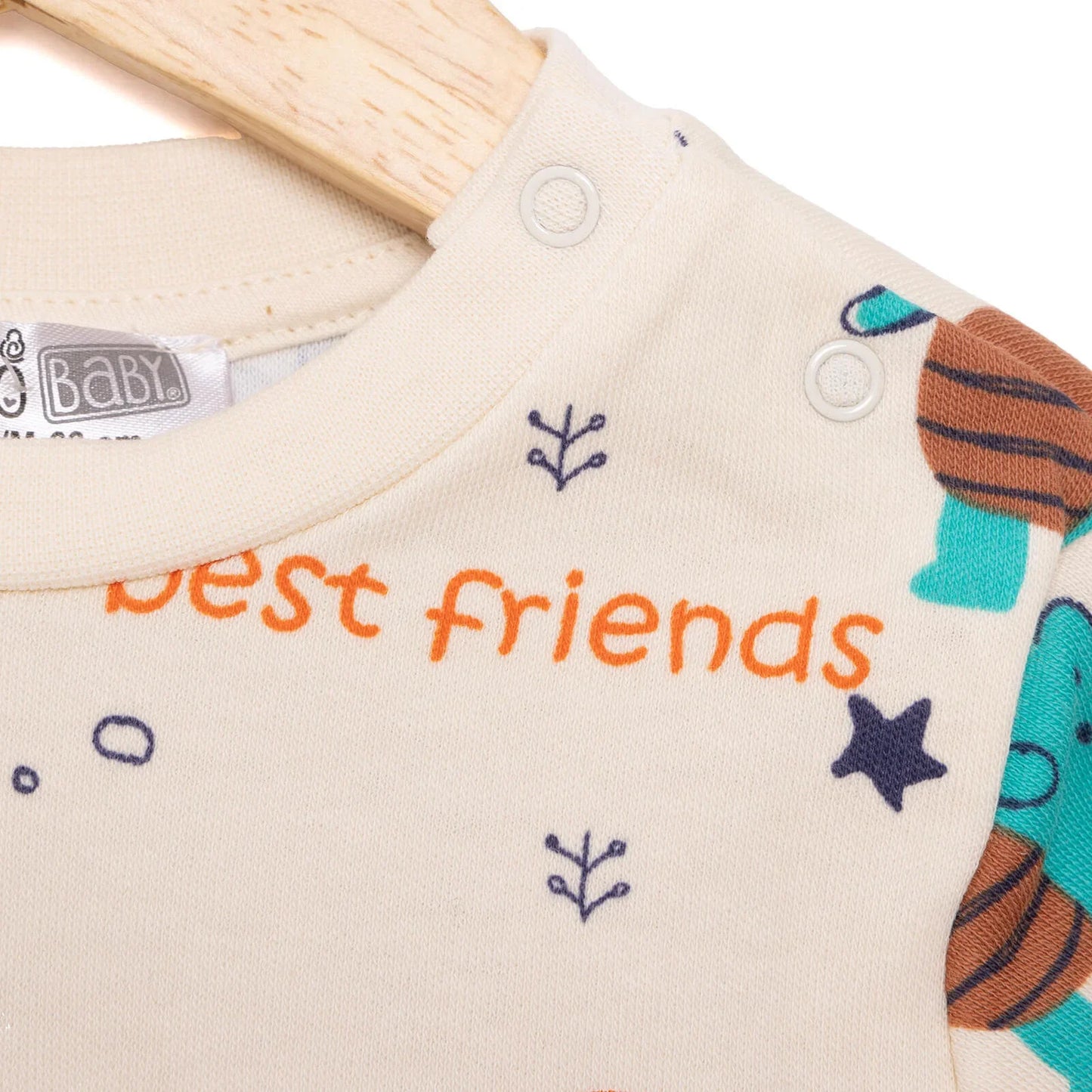 HelloBaby Baby Boy Sweatshirt Footless Bottom - Printed