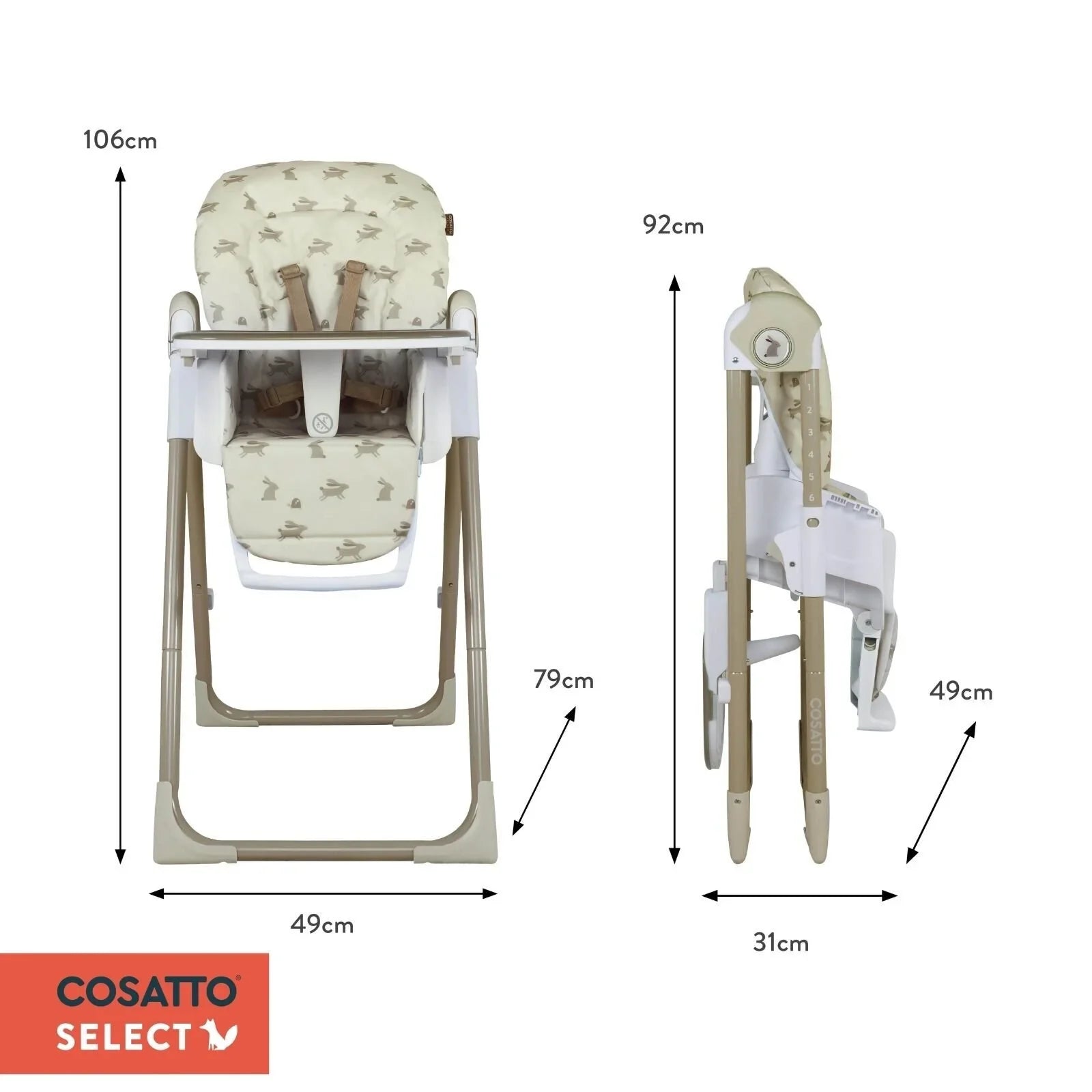 Cosatto Pip 0+ Highchair - Lollop