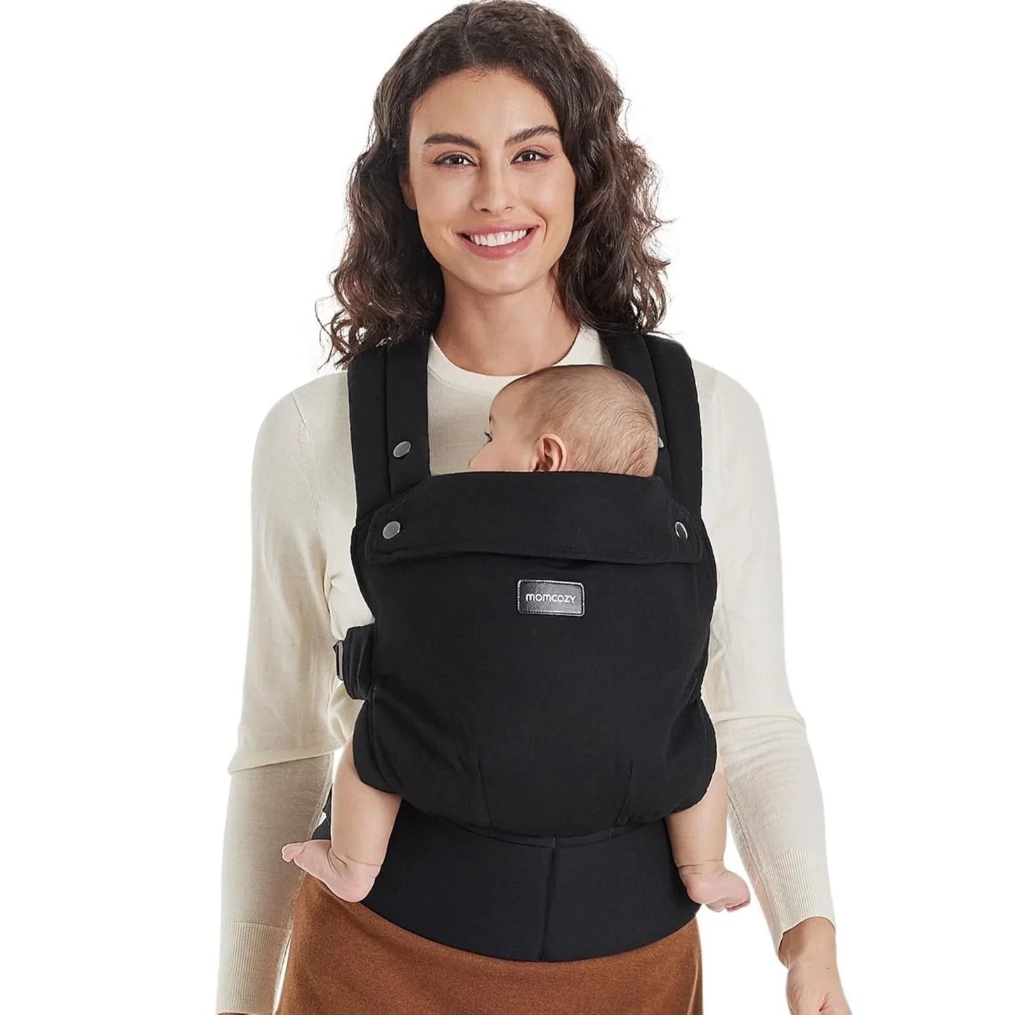 Momcozy Baby Carrier Newborn to Toddler Cotton - Black
