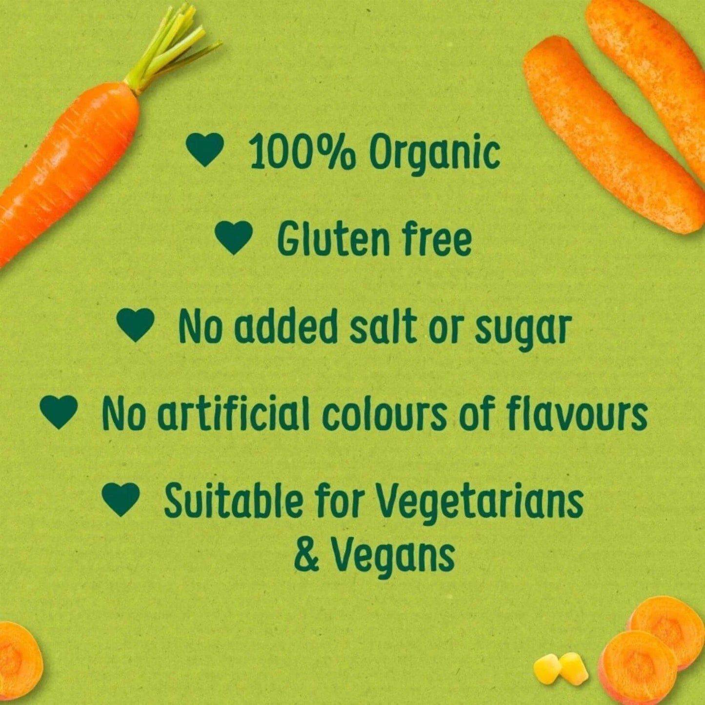 Organix Melty Carrot Puffs 6+ months 20g