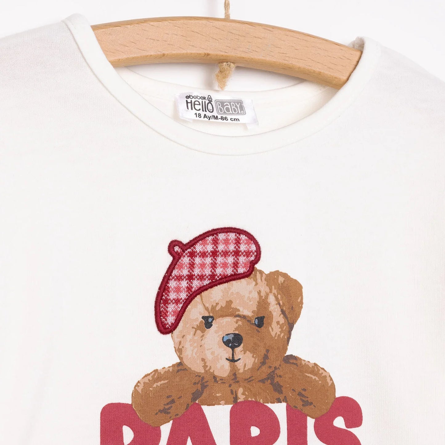 HelloBaby COZY FRIENDS Girl Sweatshirt - Ecru