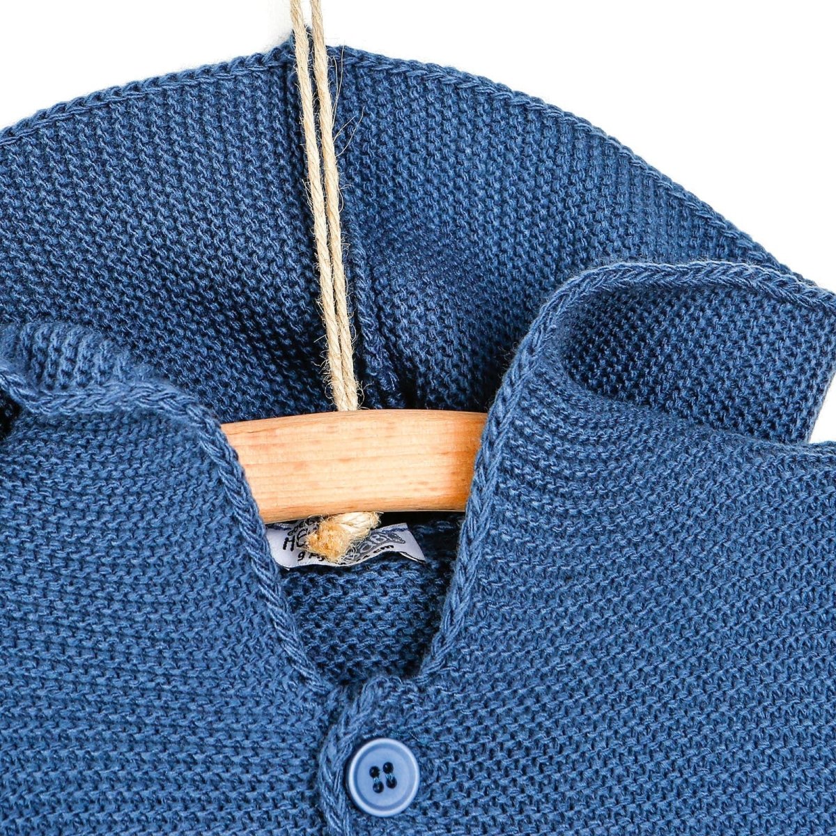 HelloBaby Basic Baby Boy Knit Cardigan - Indigo