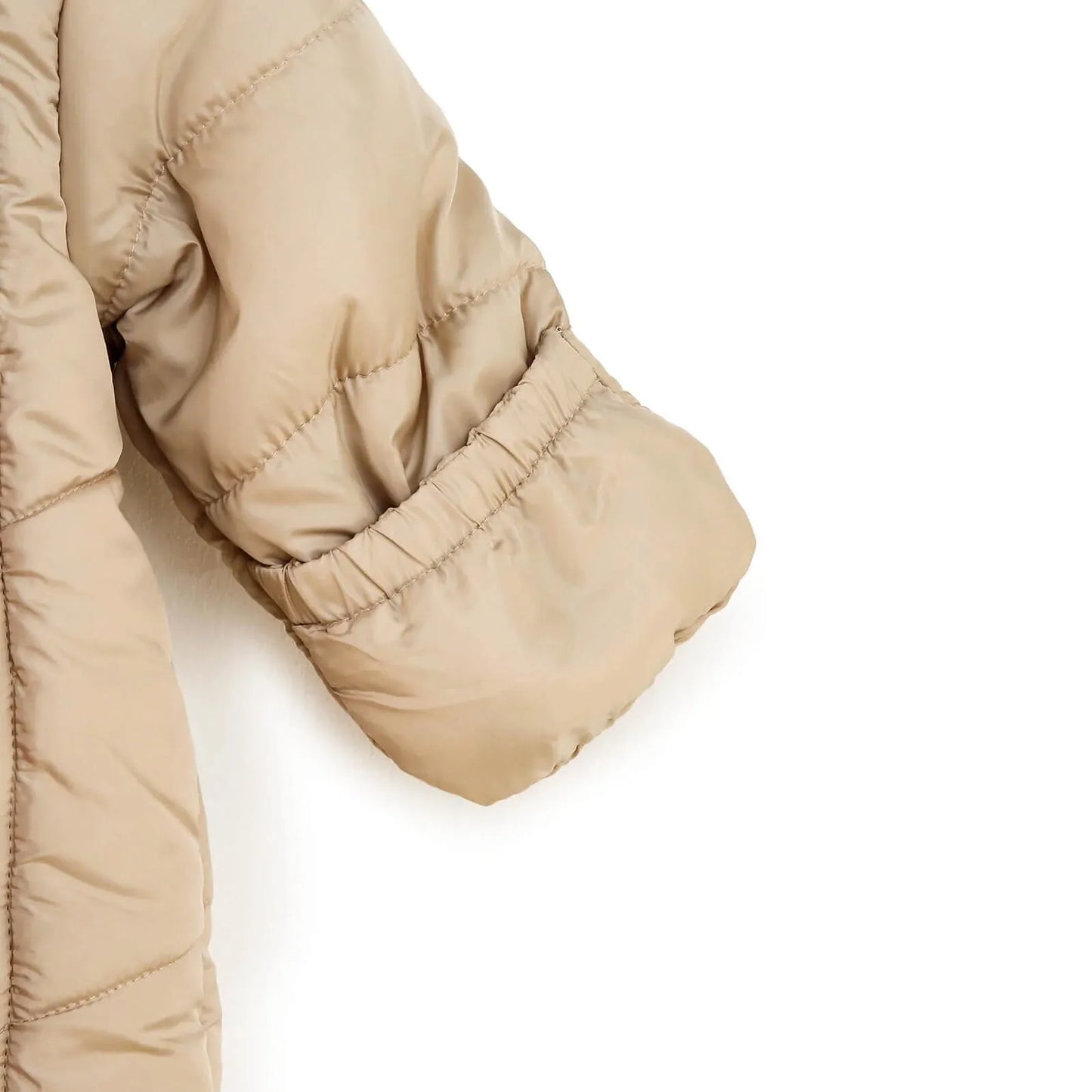 Midimod Baby Boy Snowsuit with Double Zip - Beige