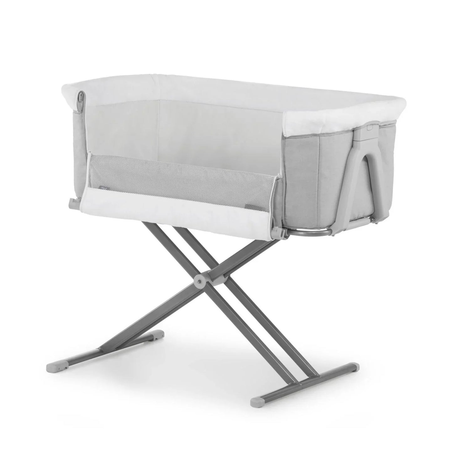 Hauck Face to Me 2 Bedside Crib - Melange Grey