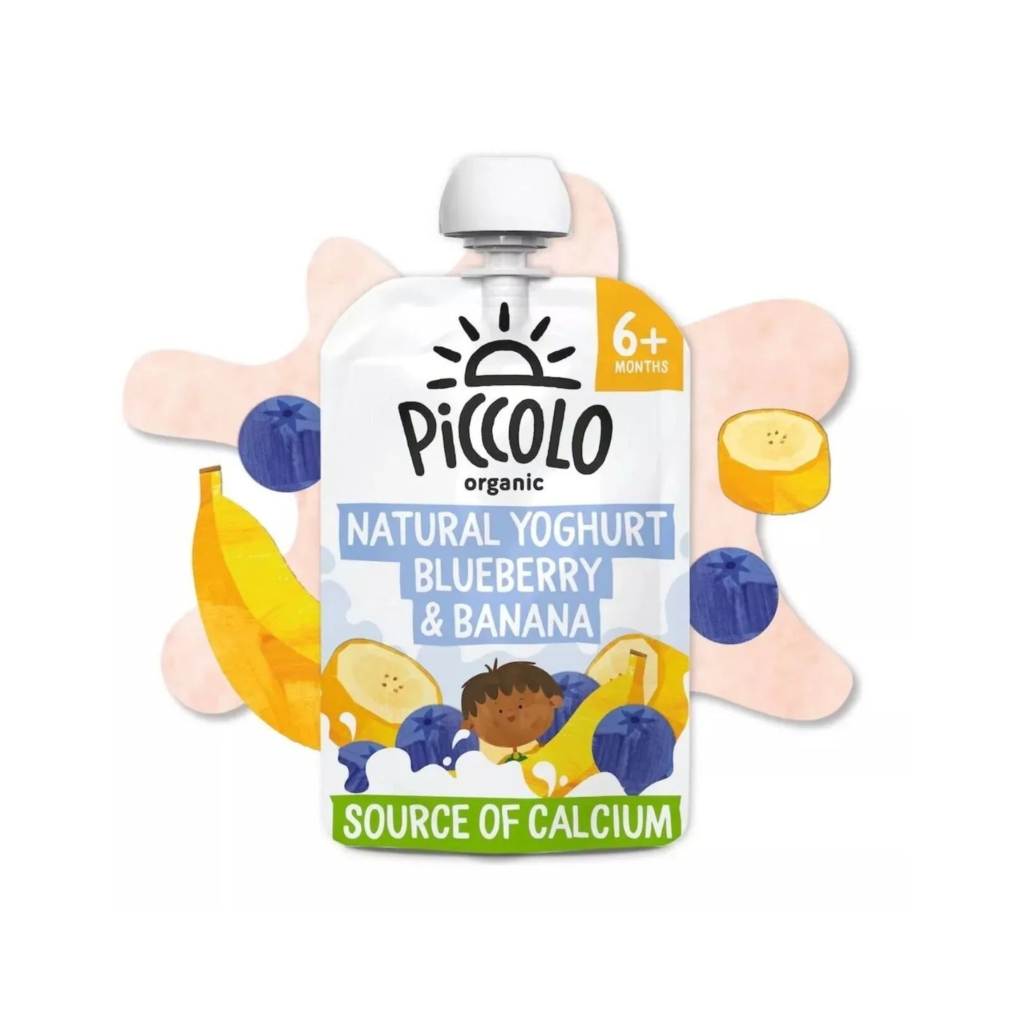 Piccolo Organic Natural Yoghurt Blueberry & Banana 6+ months 100g