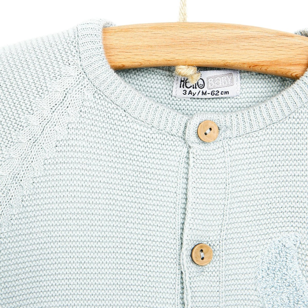 HelloBaby Newborn Knit Jumpsuit-Hat Starter Set - Mint