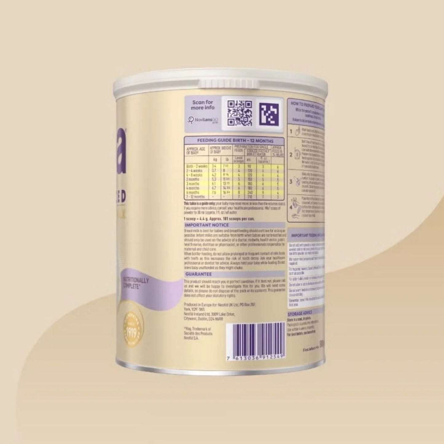 SMA Advanced 1 First Infant Milk Formula from Birth 800g