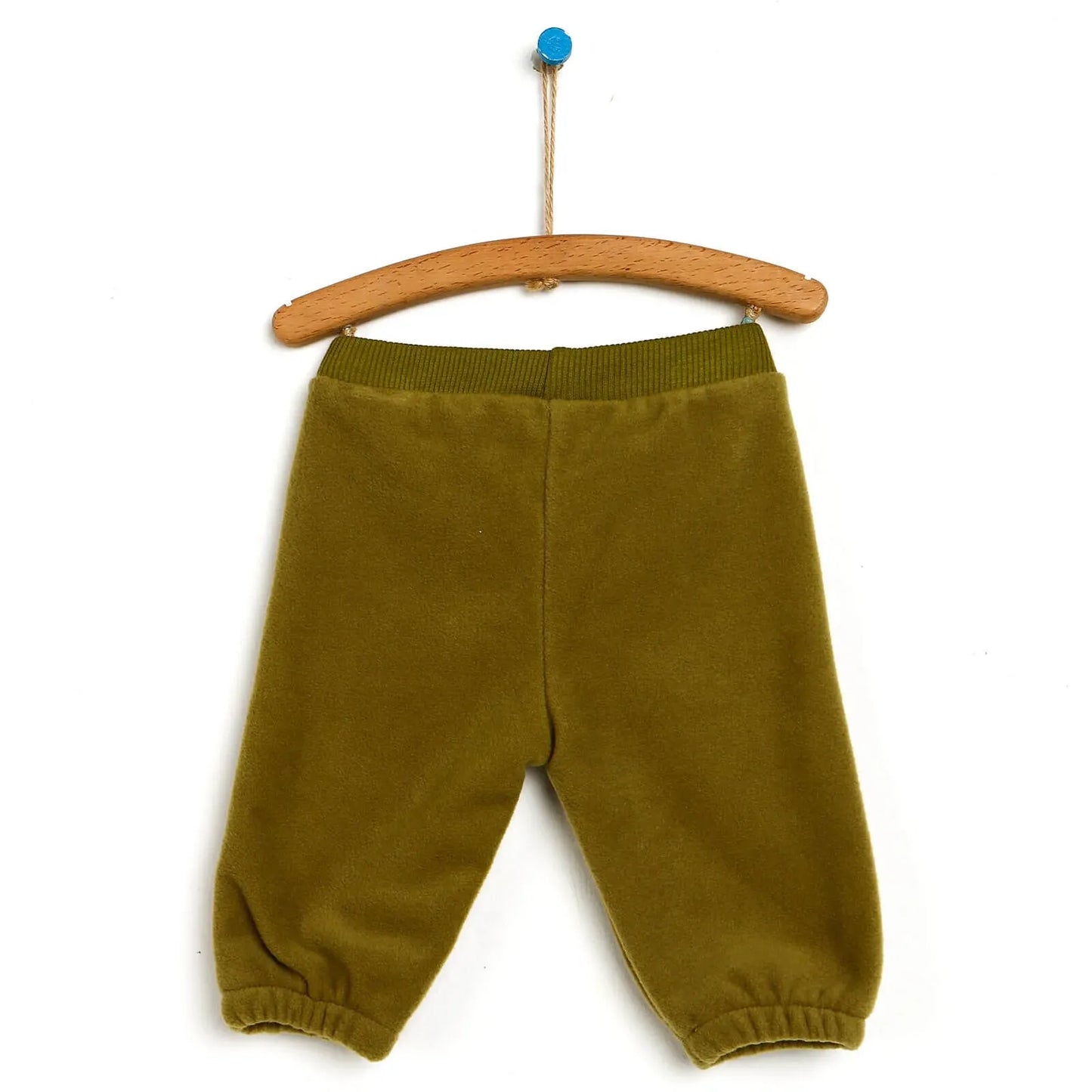 HelloBaby Basic Baby Boy Fleece Pants - Green