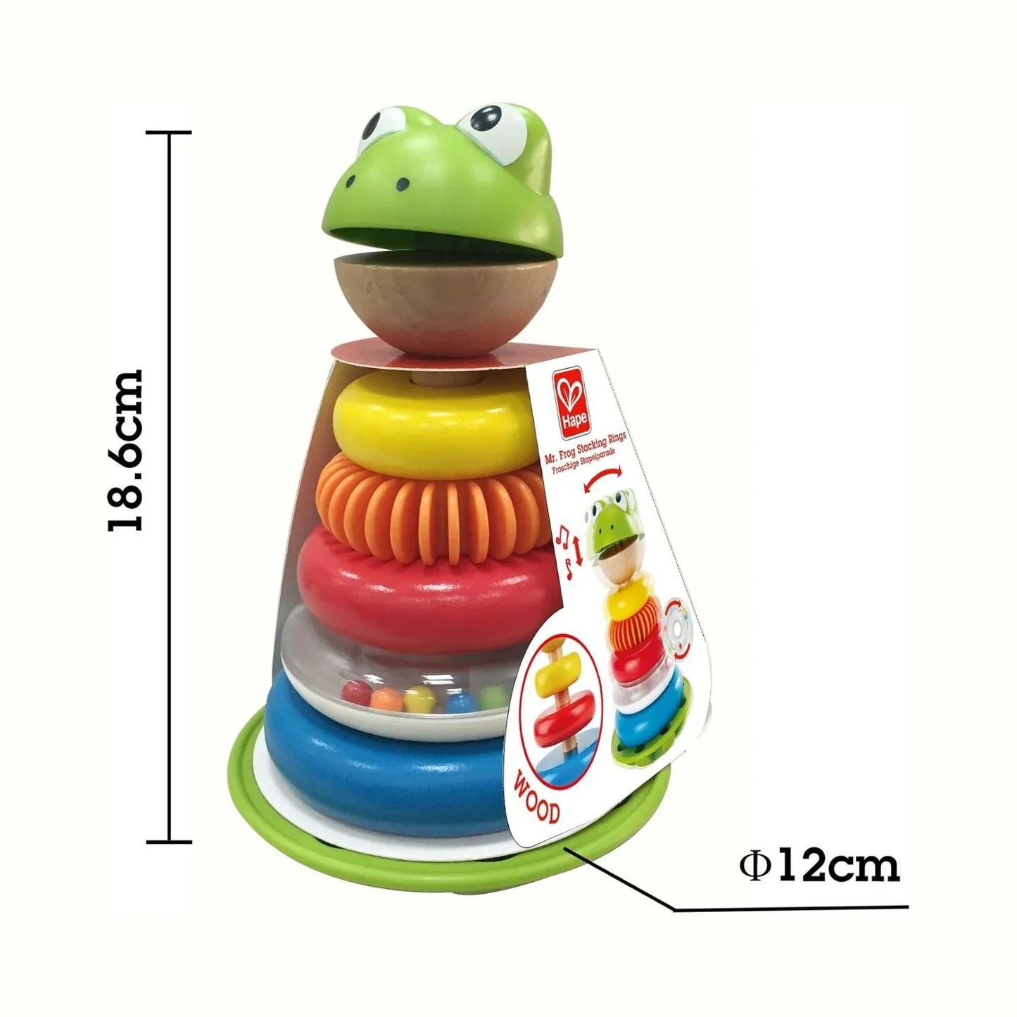 Hape Mr Frog Stacking Rings