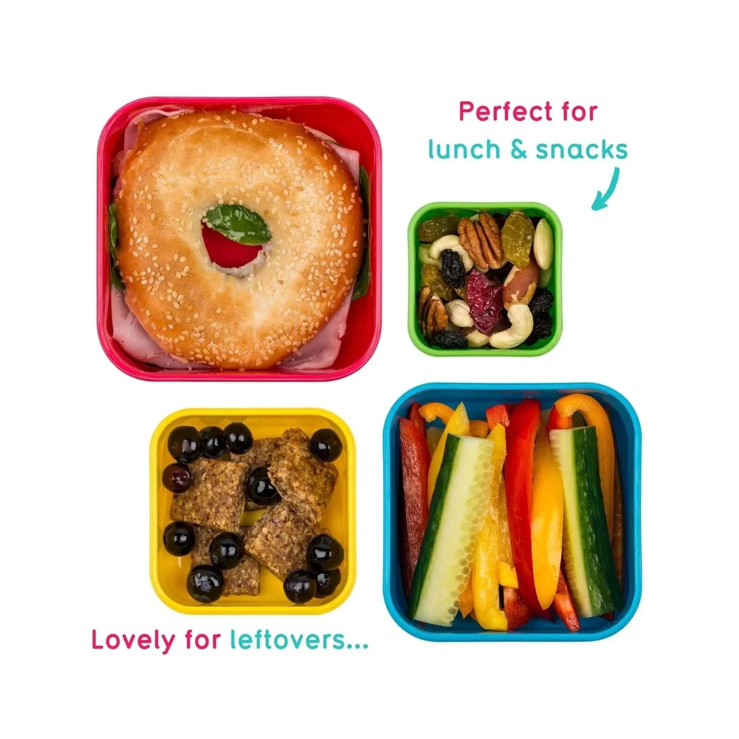 TUM TUM Nesting Snack Pots Pack of 4 - Bugs