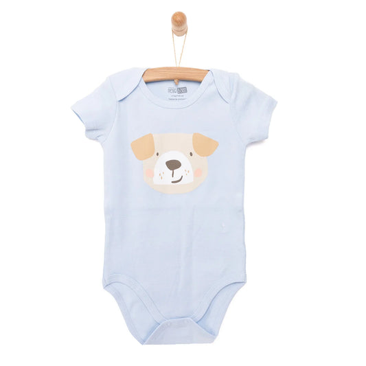 HelloBaby Short Sleeve Bodysuit - Blue