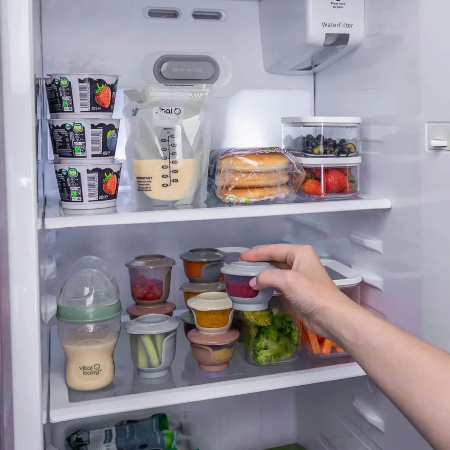 Vital Baby Nourish Store & Wean Pots 60ml Pack of 6