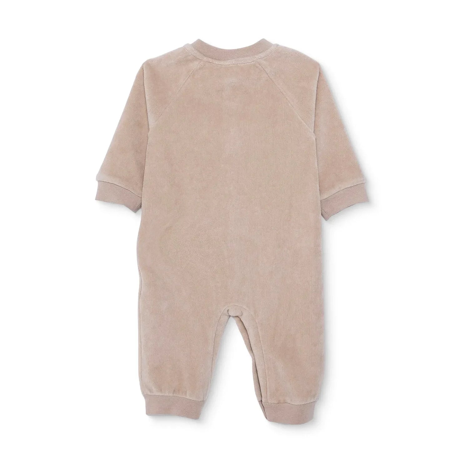 HelloBaby Newborn Velvet Footless Jumpsuit - Beige