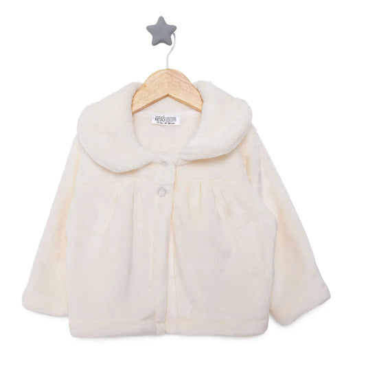 HelloBaby Basic Girl Welsoft Cardigan - Ecru