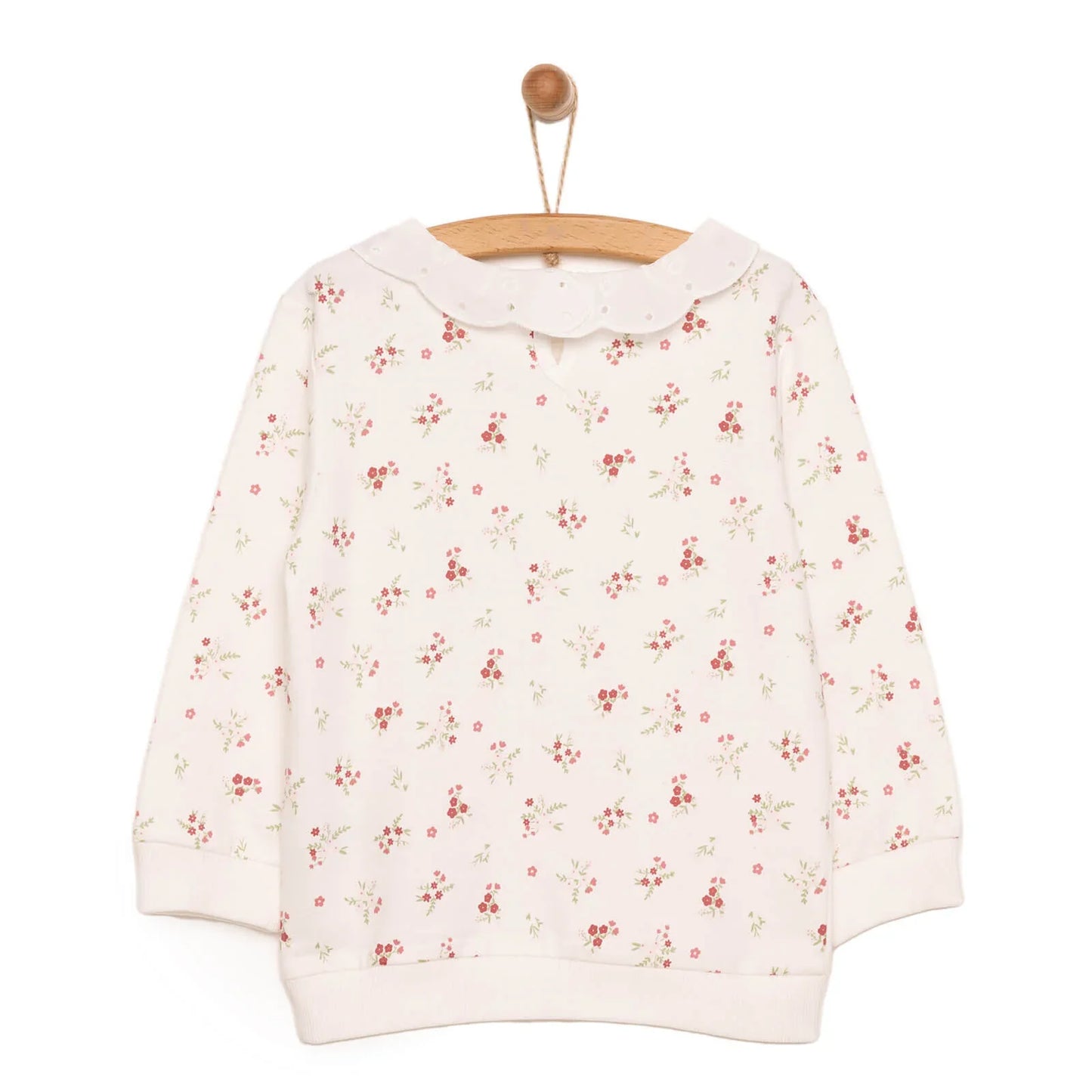 HelloBaby Baby Girl Winter Fairytale Sweatshirt - Ecru