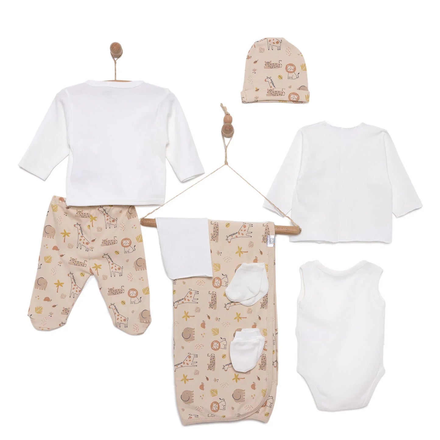 HelloBaby Boy 10 piece Newborn Set - Ecru