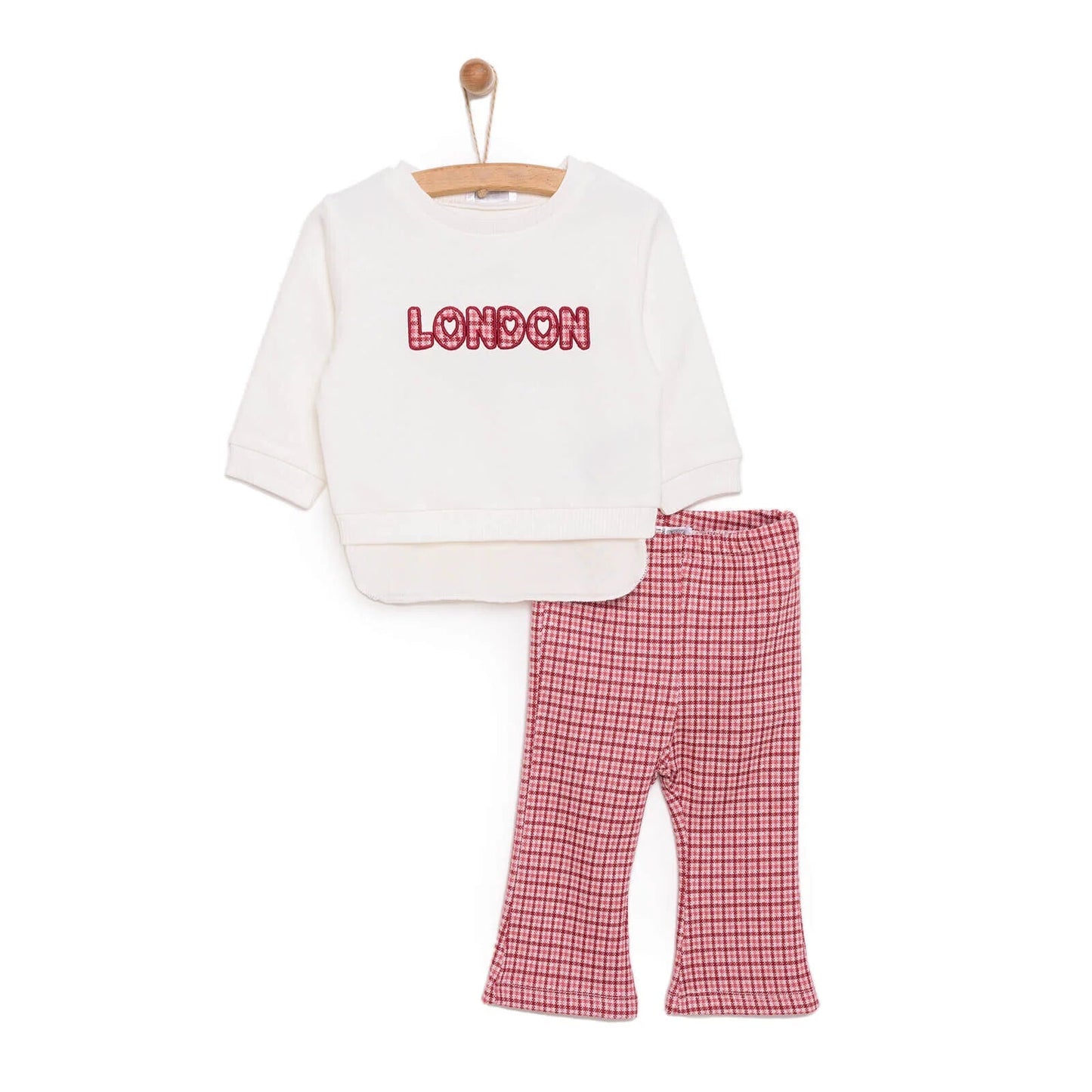 HelloBaby Sweatshirt Footless Bottom - Ecru