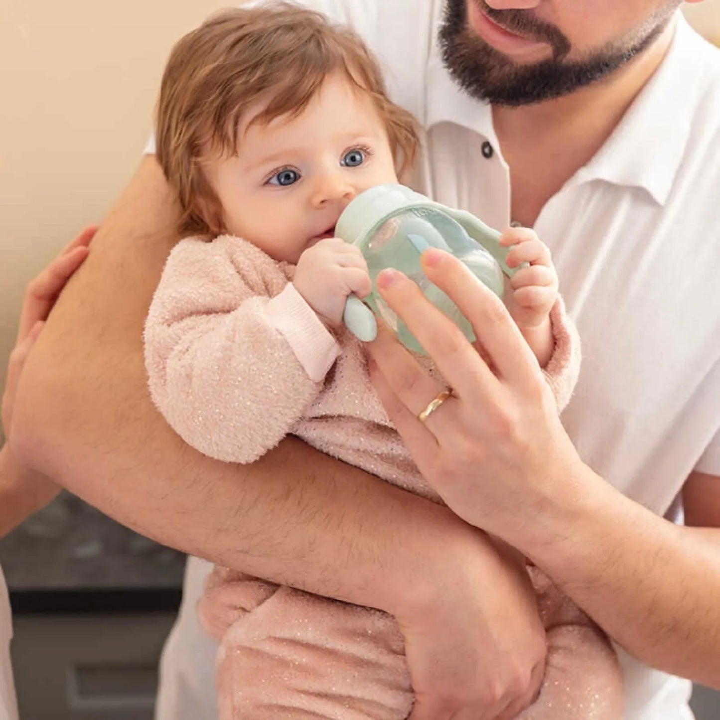 Mamajoo Training Cup with Handles 6+ months 160ml - Powder Green