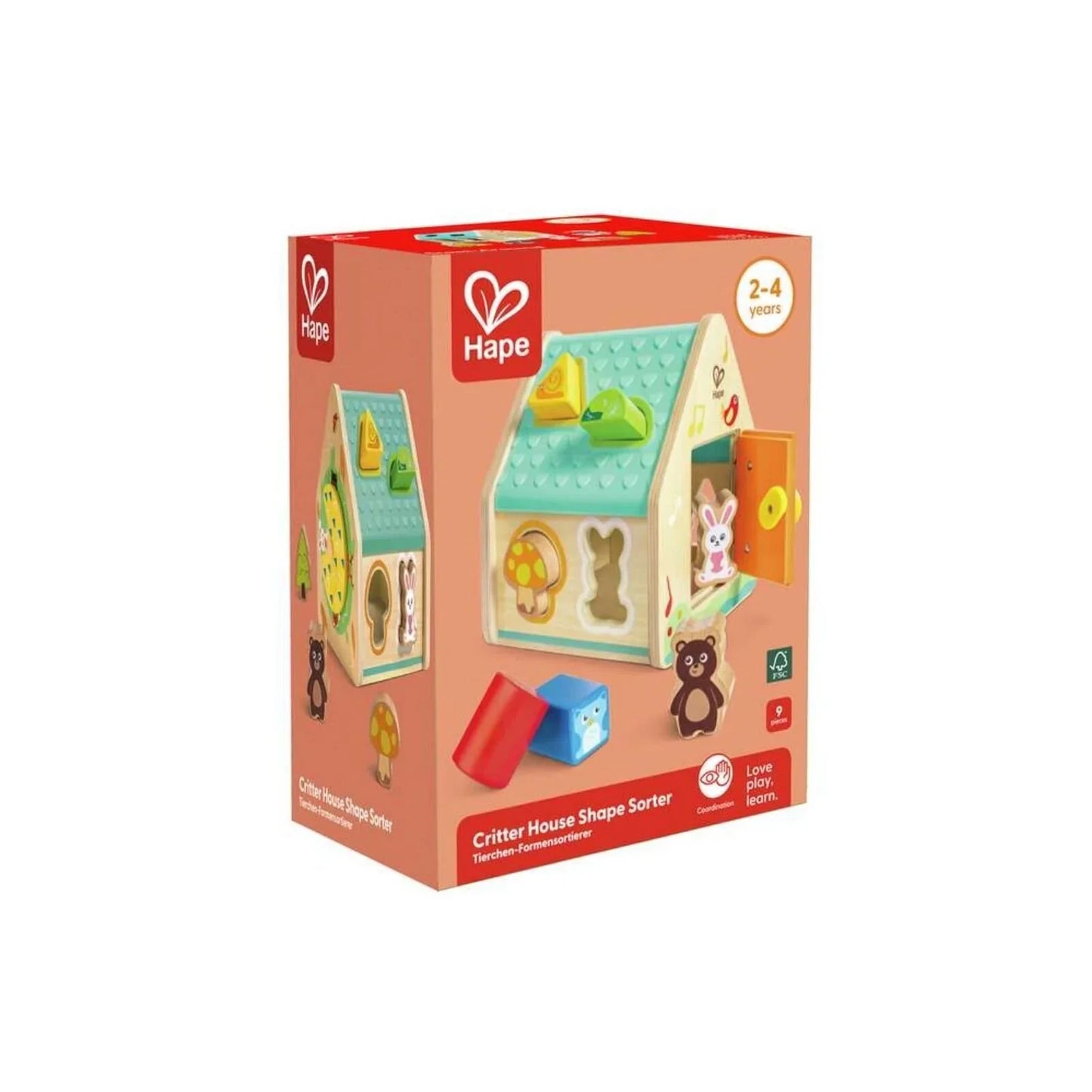 Hape Critter House Shape Sorter