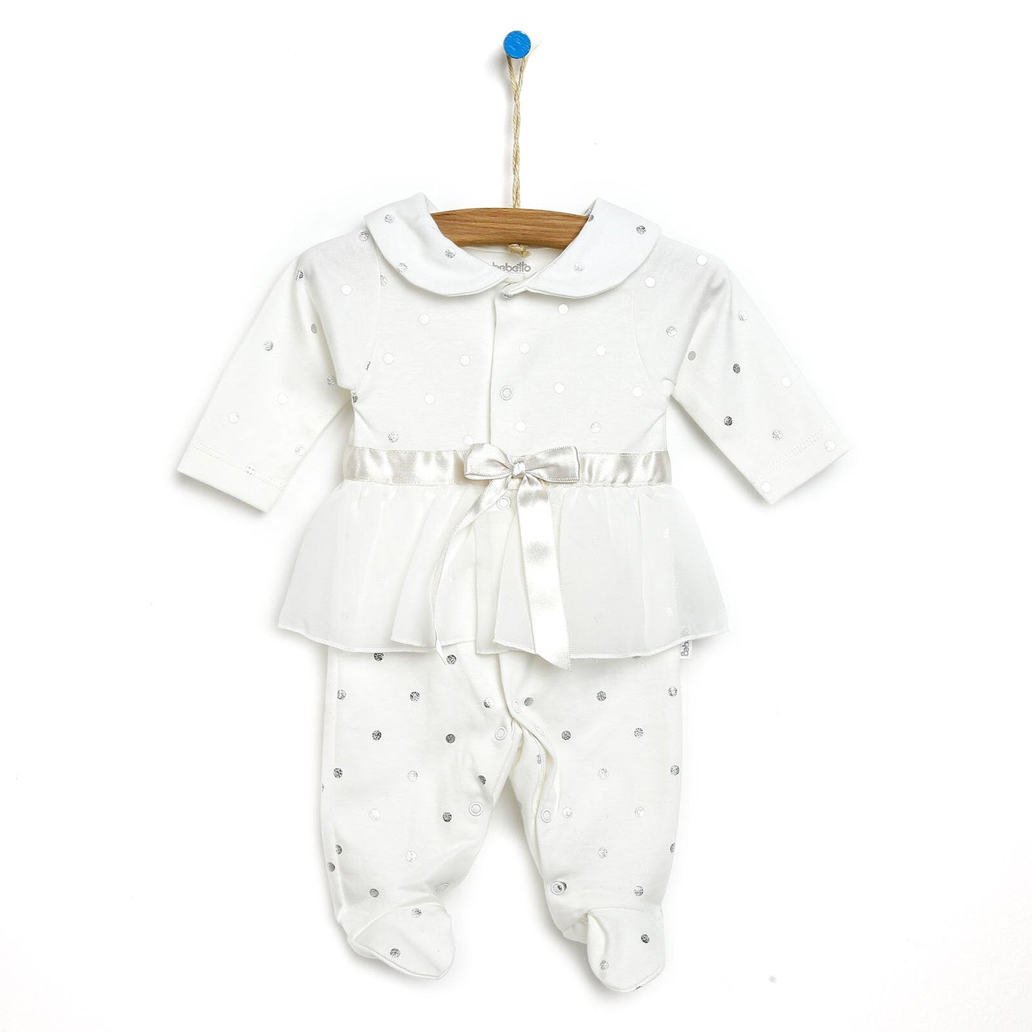 Bebetto Footed Jumpsuit - Ecru