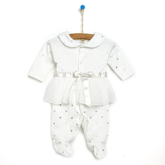 Bebetto Footed Jumpsuit - Ecru