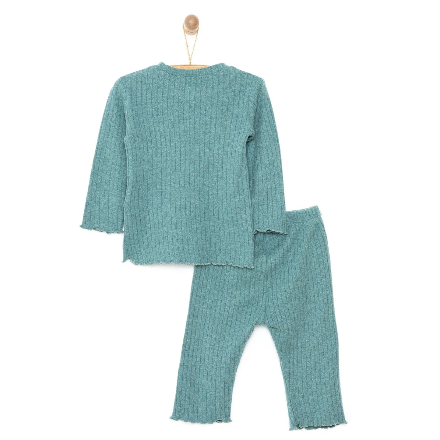 HelloBaby  Baby Girl Long Sleeve Pyjamas Set - Light Green