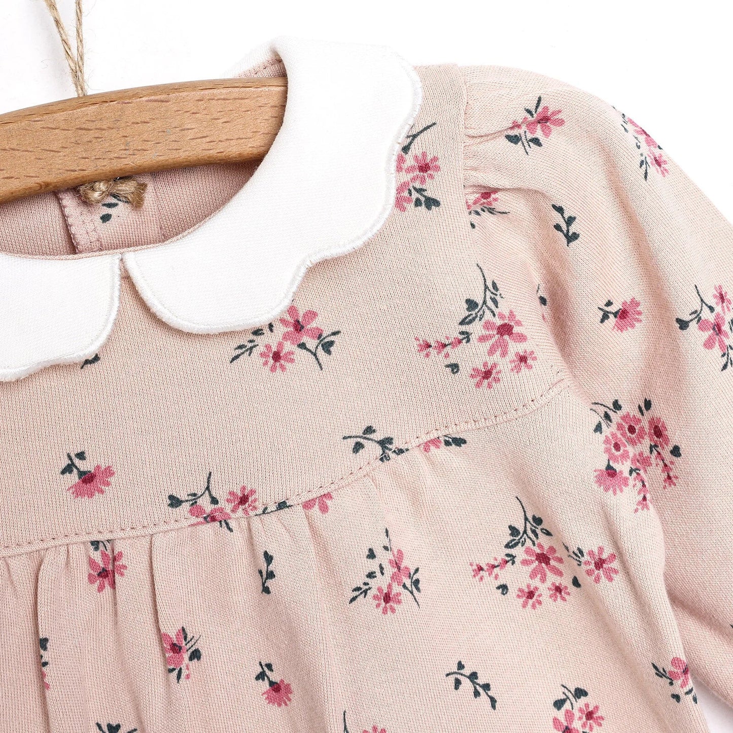 HelloBaby Newborn Baby Girl Romper - Beige