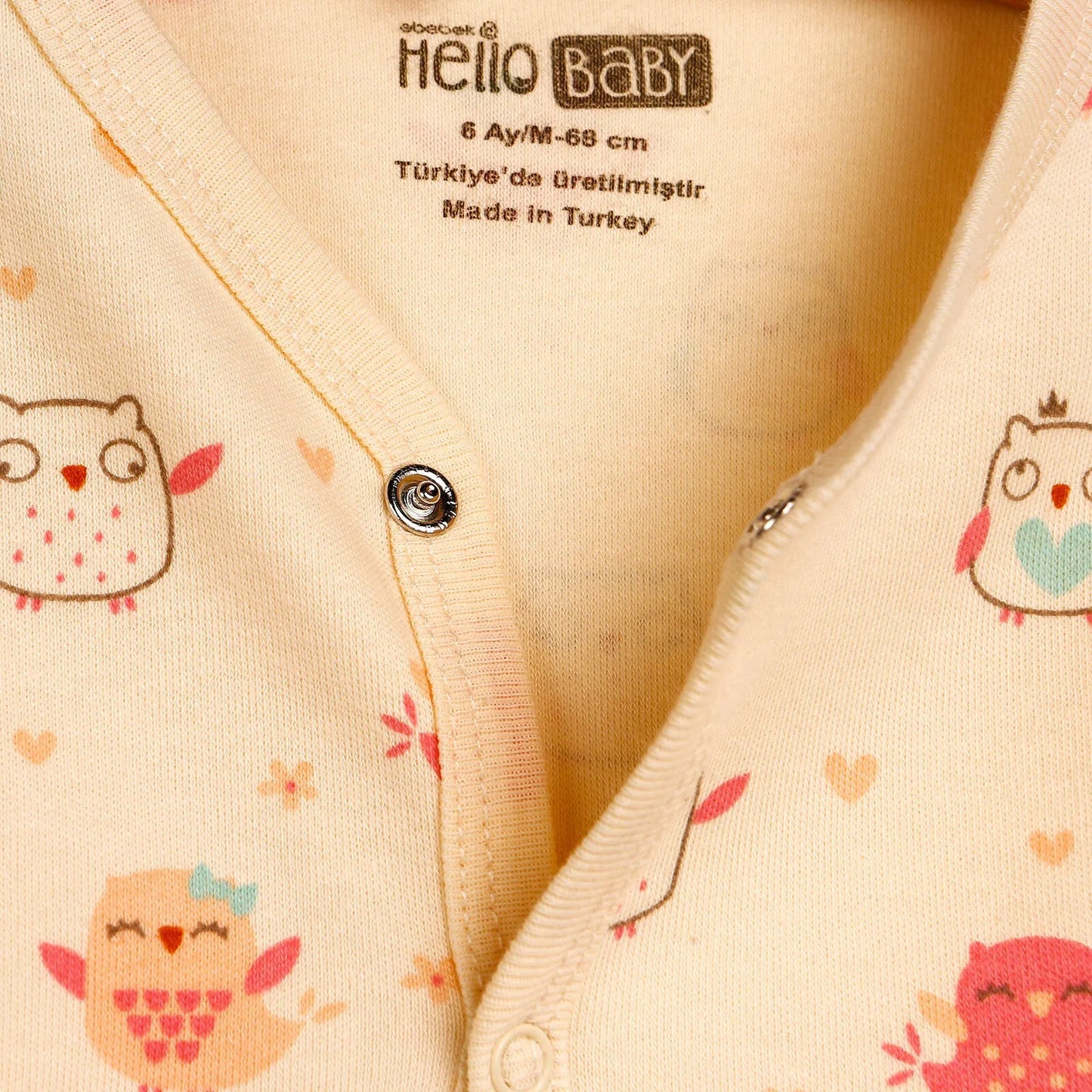 HelloBaby Basic Baby Girl Pyjamas Set - Ecru