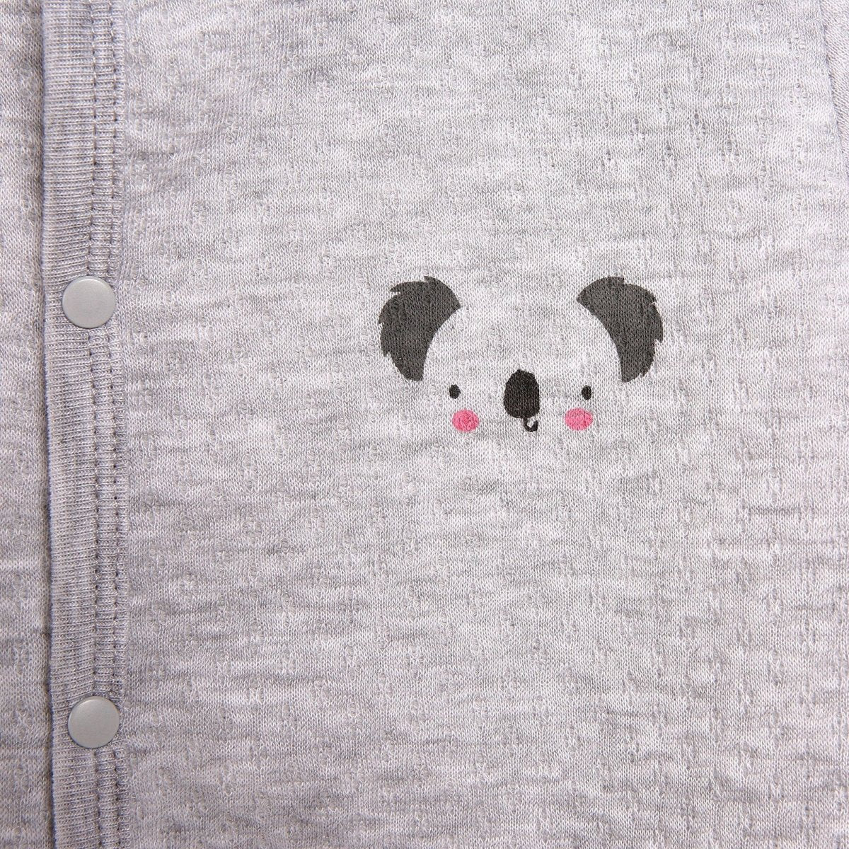 HelloBaby Basic Baby Boy Quilted Hooded - Grey Melange