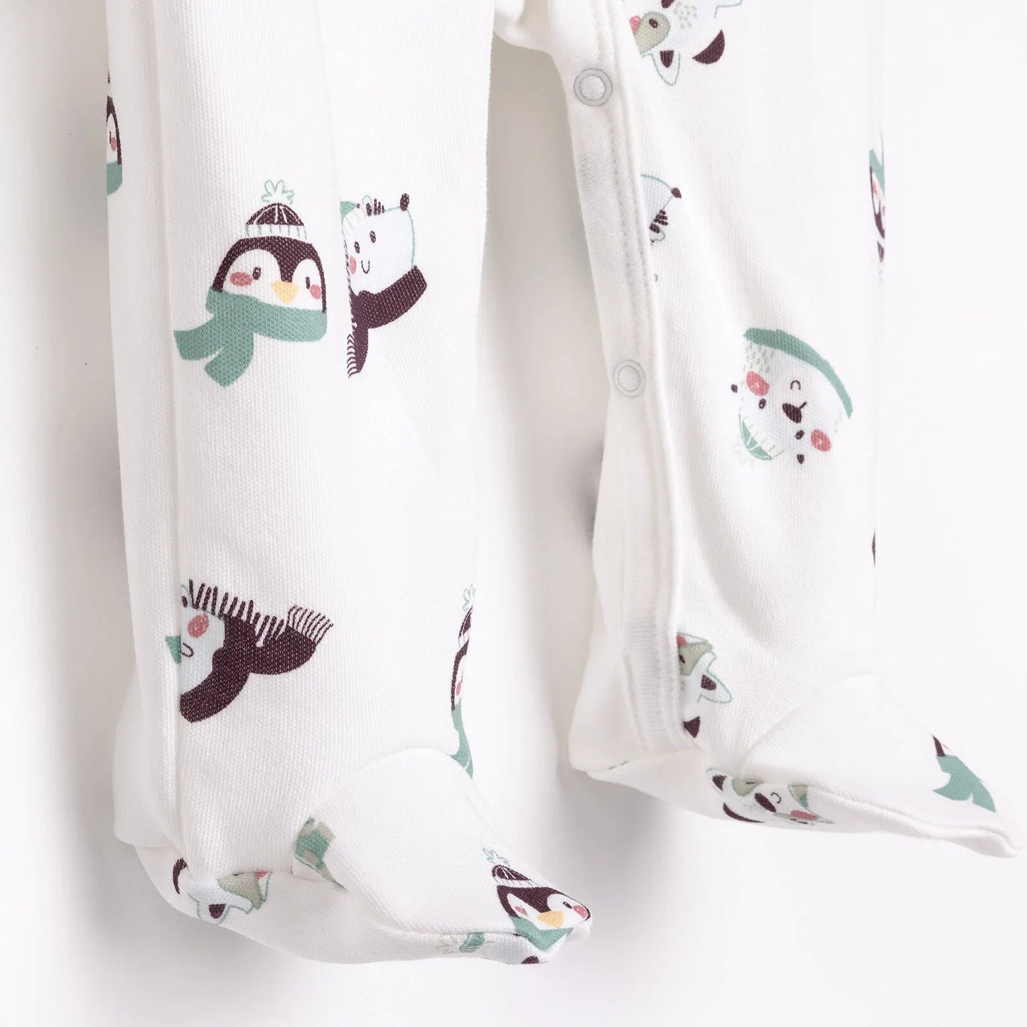 HelloBaby Footed Jumpsuit with Hat - Ecru