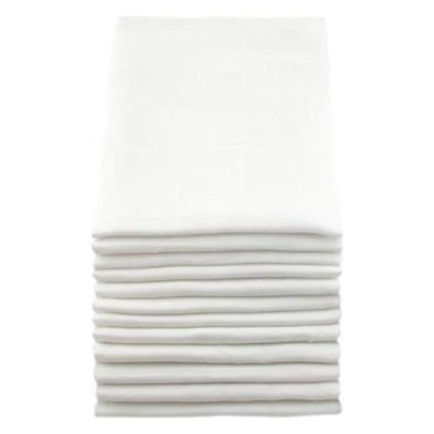 MuslinZ 12 Pack Muslin Squares 70x70cm - White