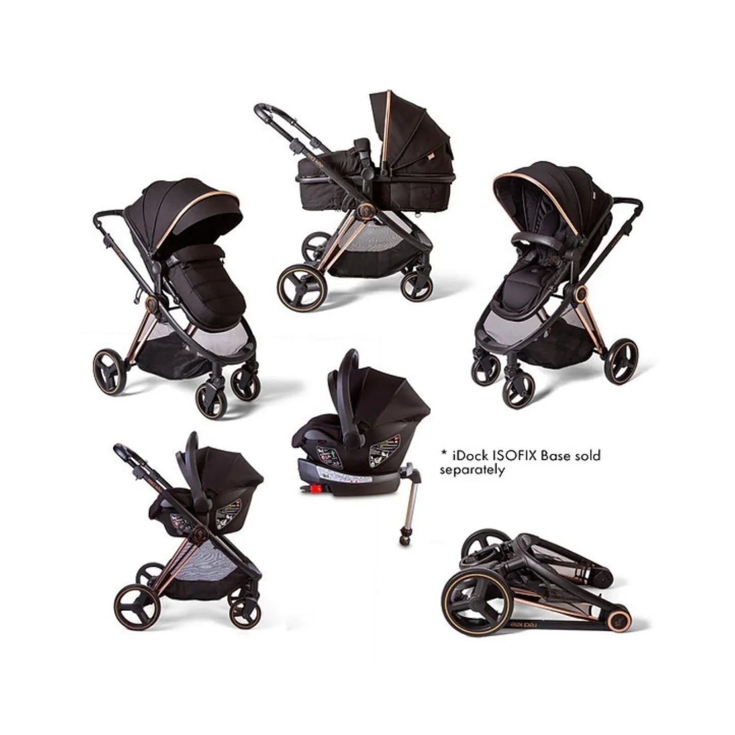 Red Kite Push Me Pace i-Size 3-in-1 Travel System - Amber