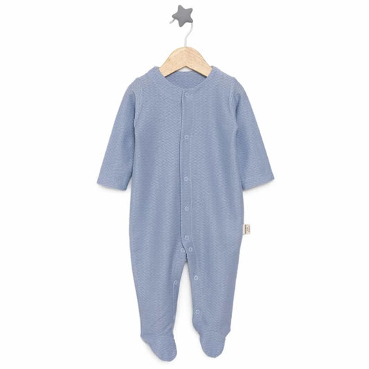 Bebbek Unisex Footed Jumpsuit - Light Blue