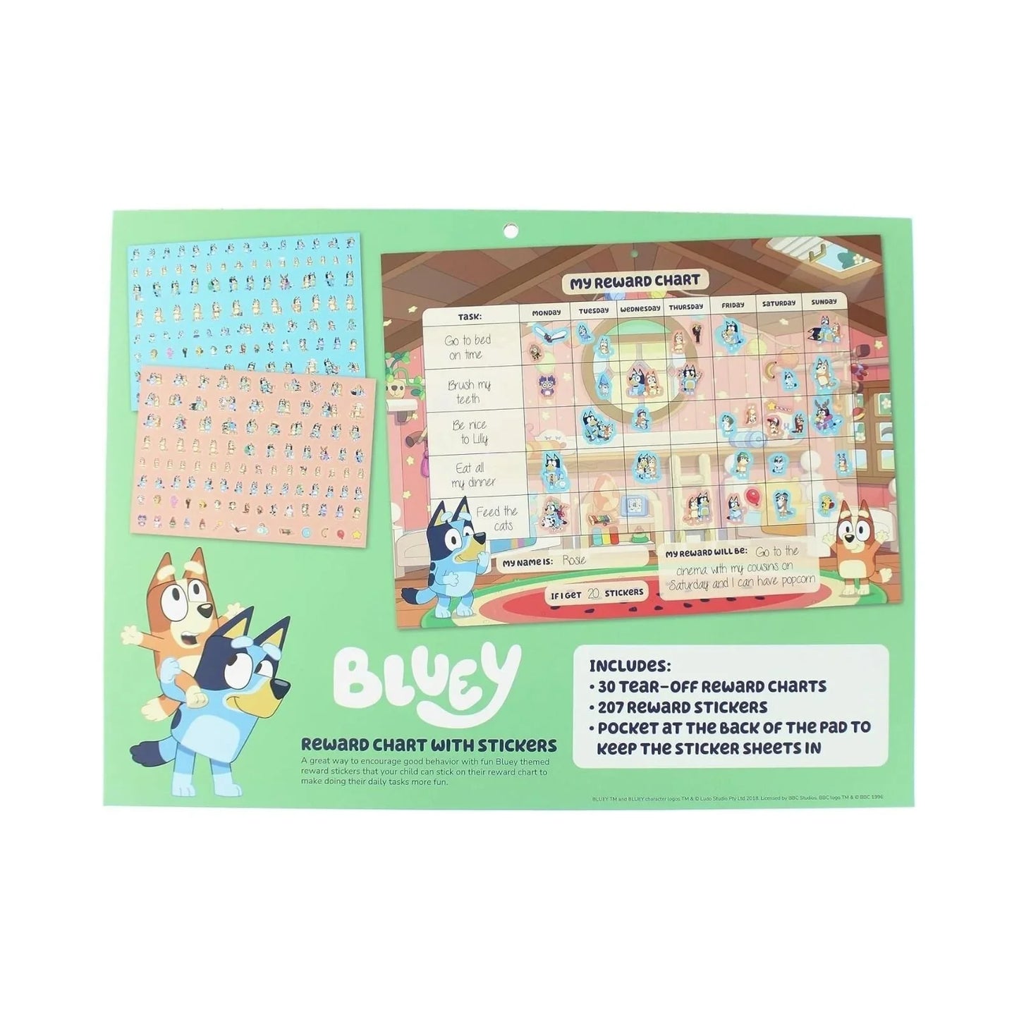 Bluey Reward Chart