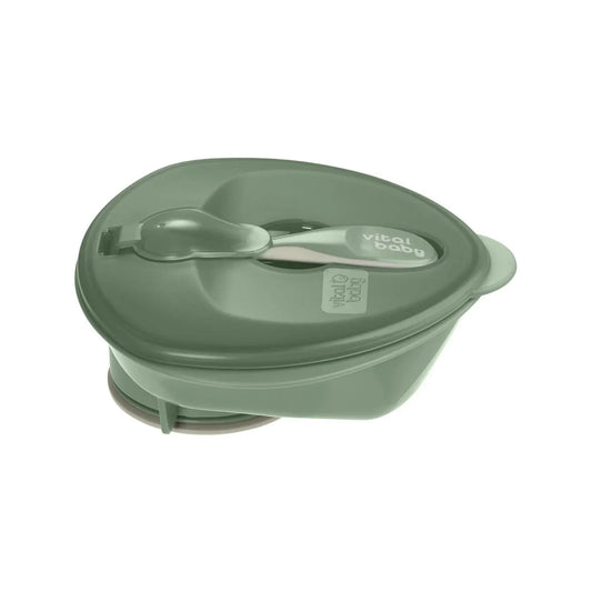 Vital Baby Nourish Power Suction Bowl - Natural Moss