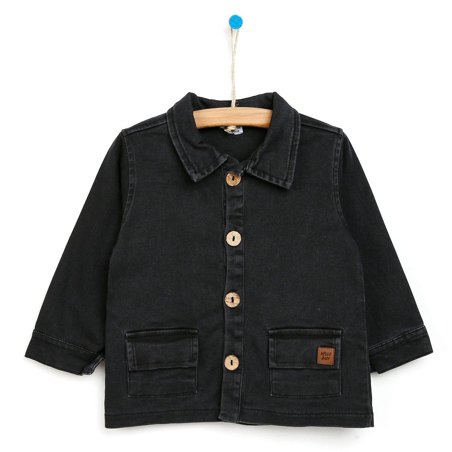 HelloBaby Basic Baby Boy Gabardine Jacket - Anthracite