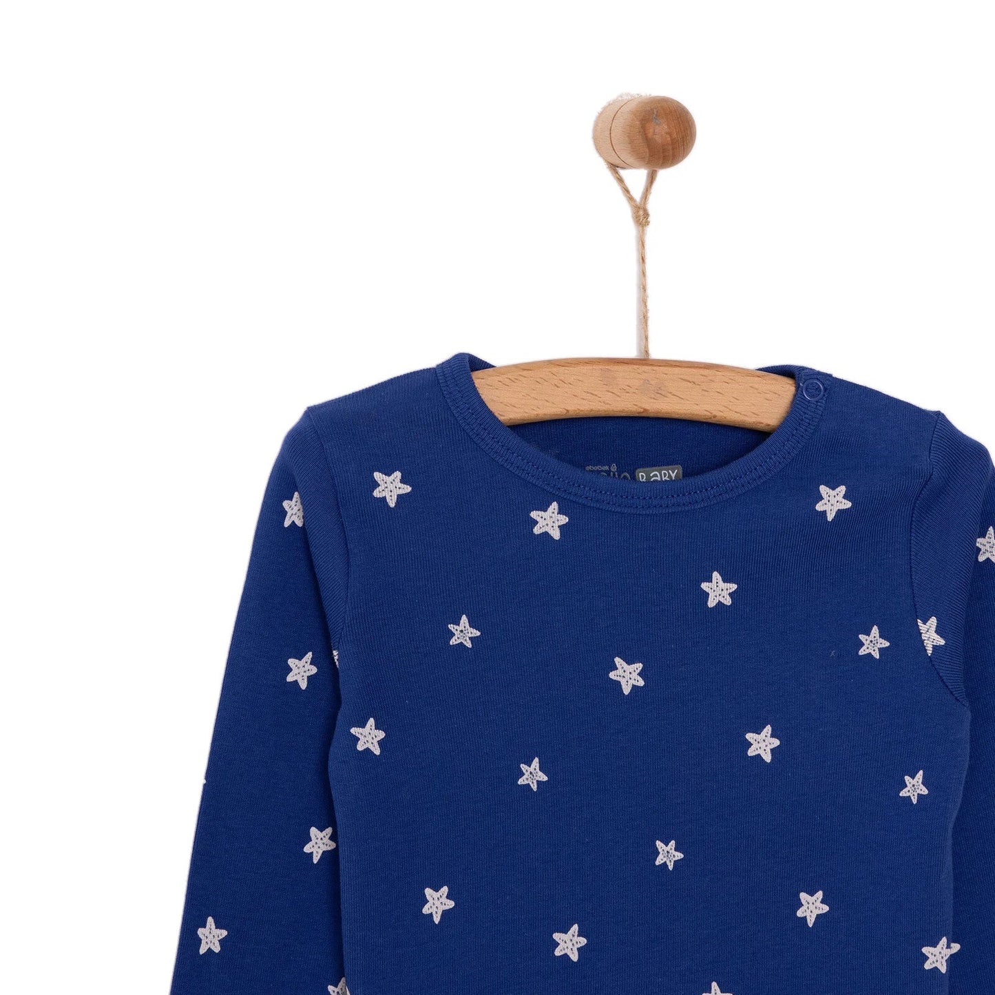HelloBaby Boy Long Sleeve Bodysuit - Navy Blue