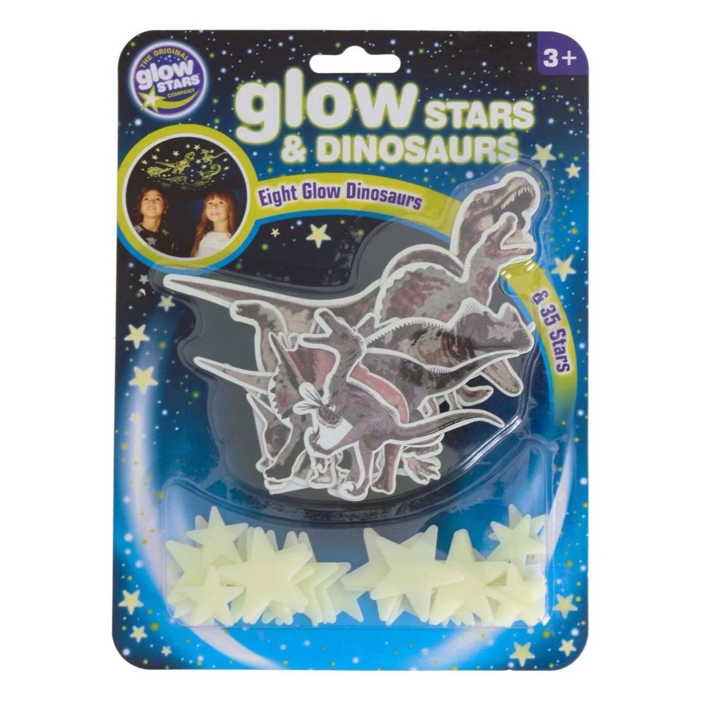 The Original Glowstars Company Glitter Stars & Dinosaurs