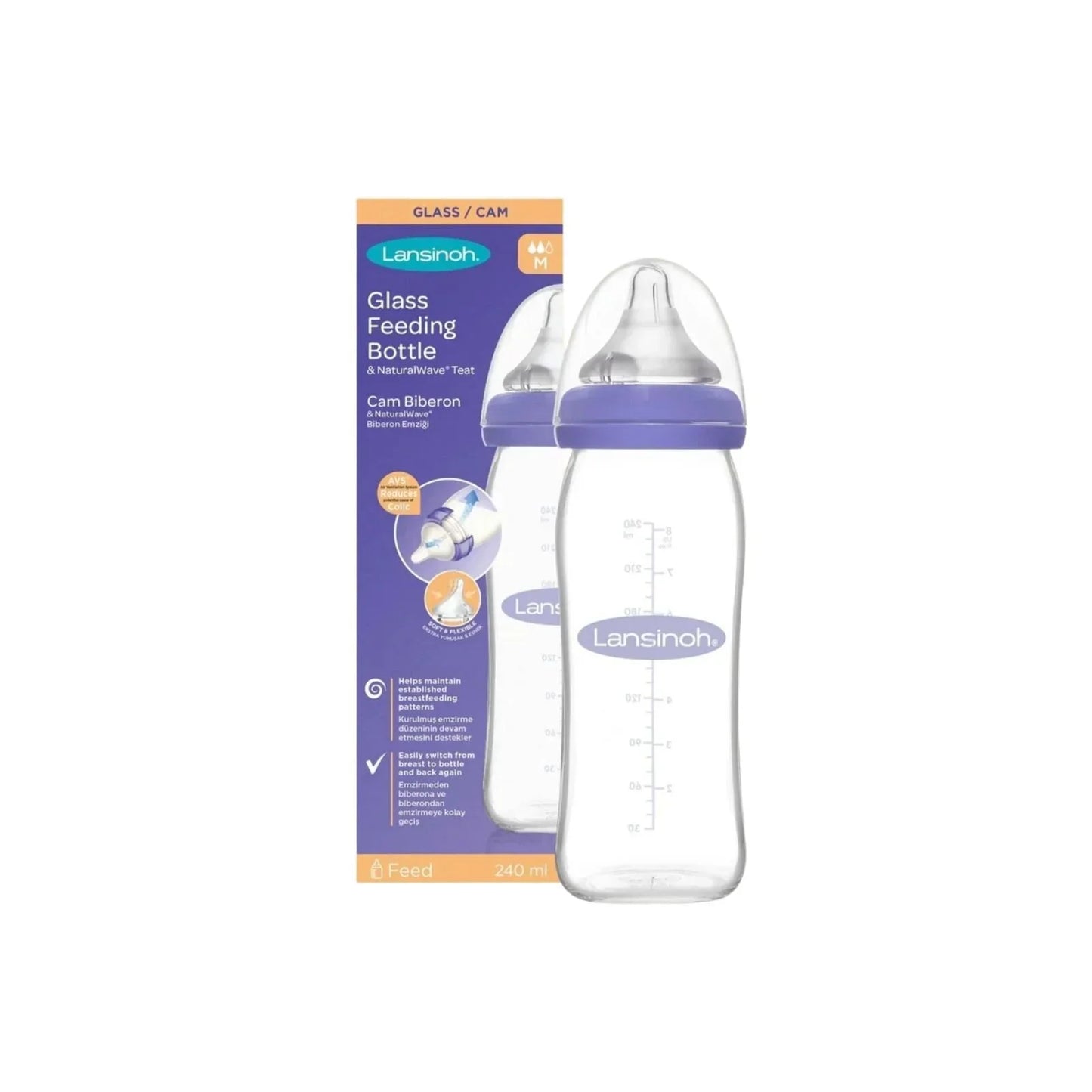 Lansinoh Glass Bottle 240ml