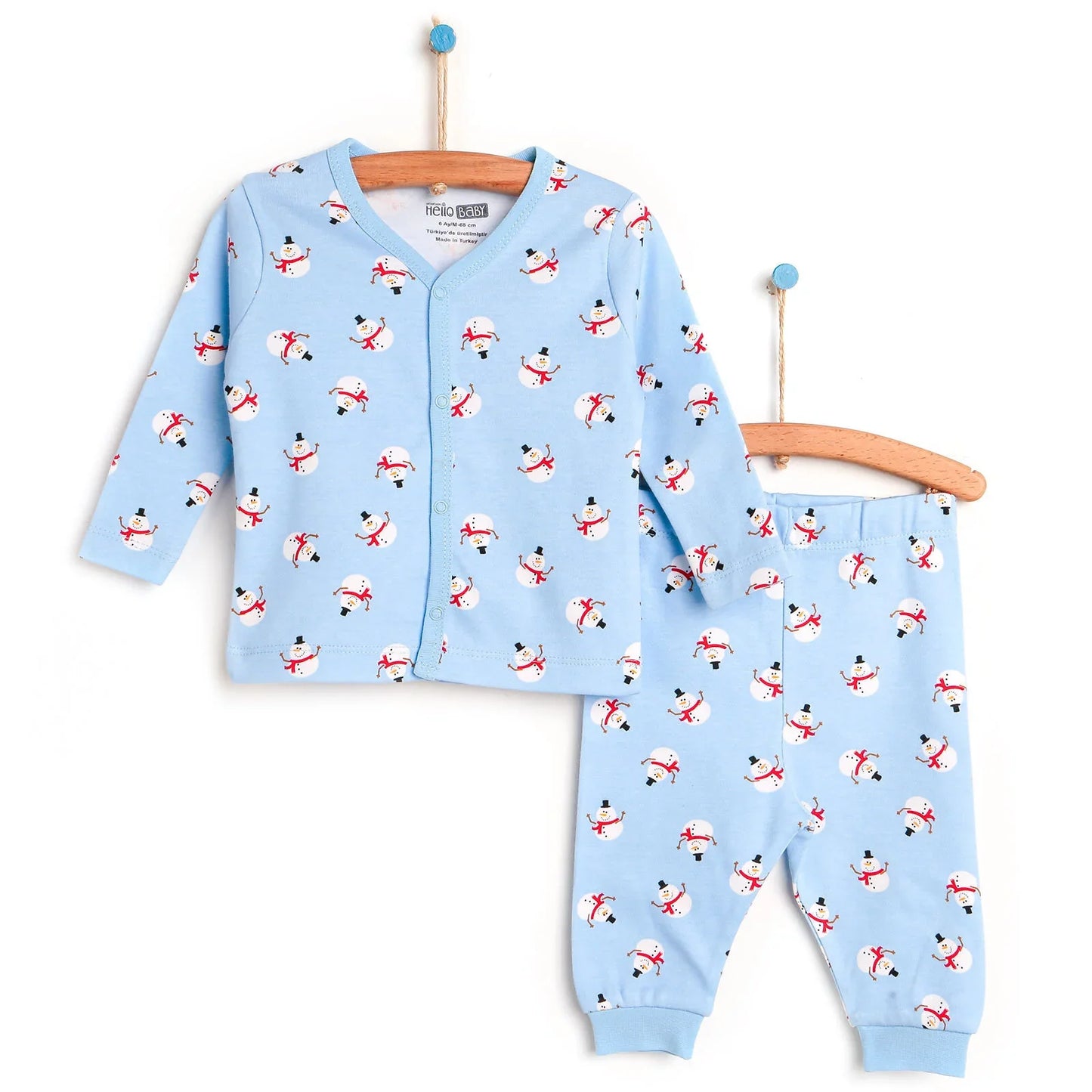 HelloBaby Basic Baby Boy Pyjamas Set - Blue