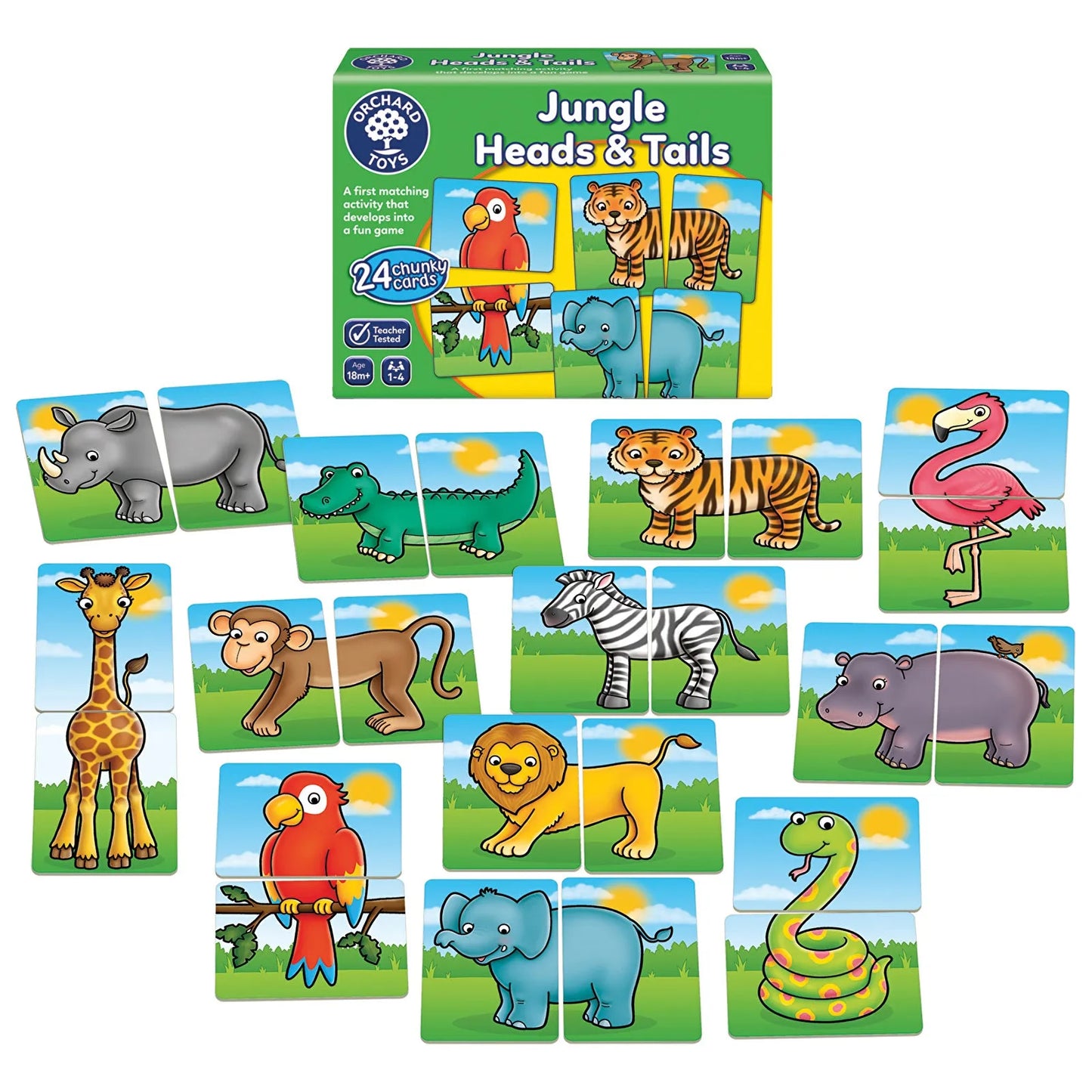 Orchard Toys Jungle Heads and Tails Game