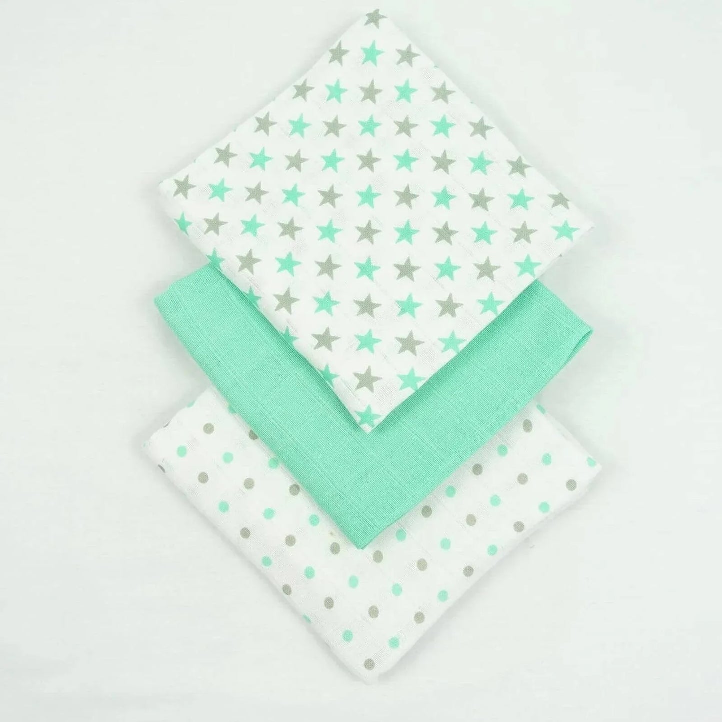 MuslinZ 12 Pack Muslin Squares 70x70cm - Mint
